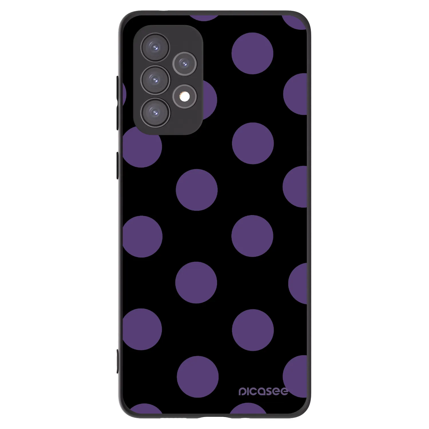 Picasee fekete szilikon tok az alábbi mobiltelefonokra Samsung Galaxy A73 5G - Big flickers