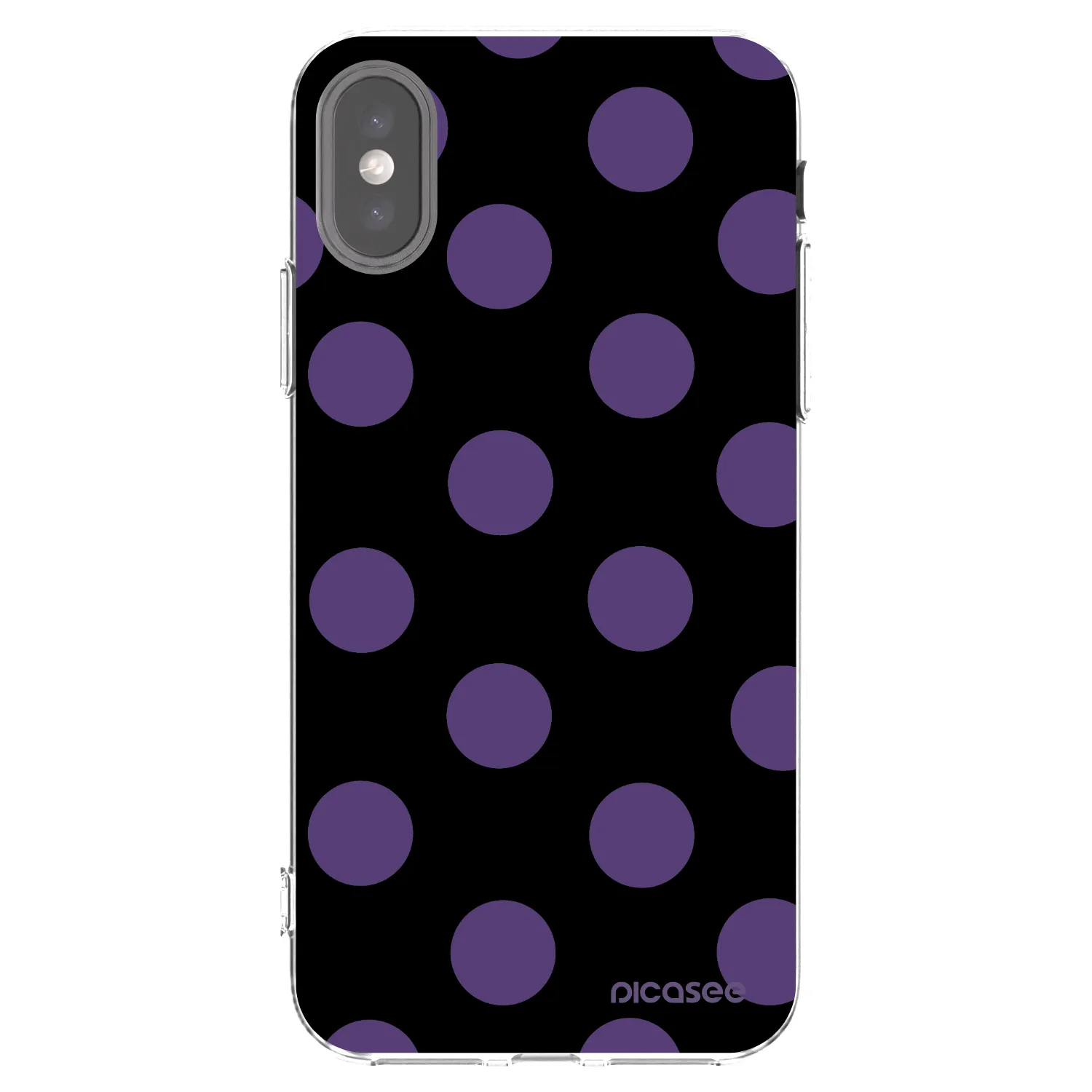 Picasee átlátszó szilikon tok az alábbi mobiltelefonokra Apple iPhone X/XS - Big flickers