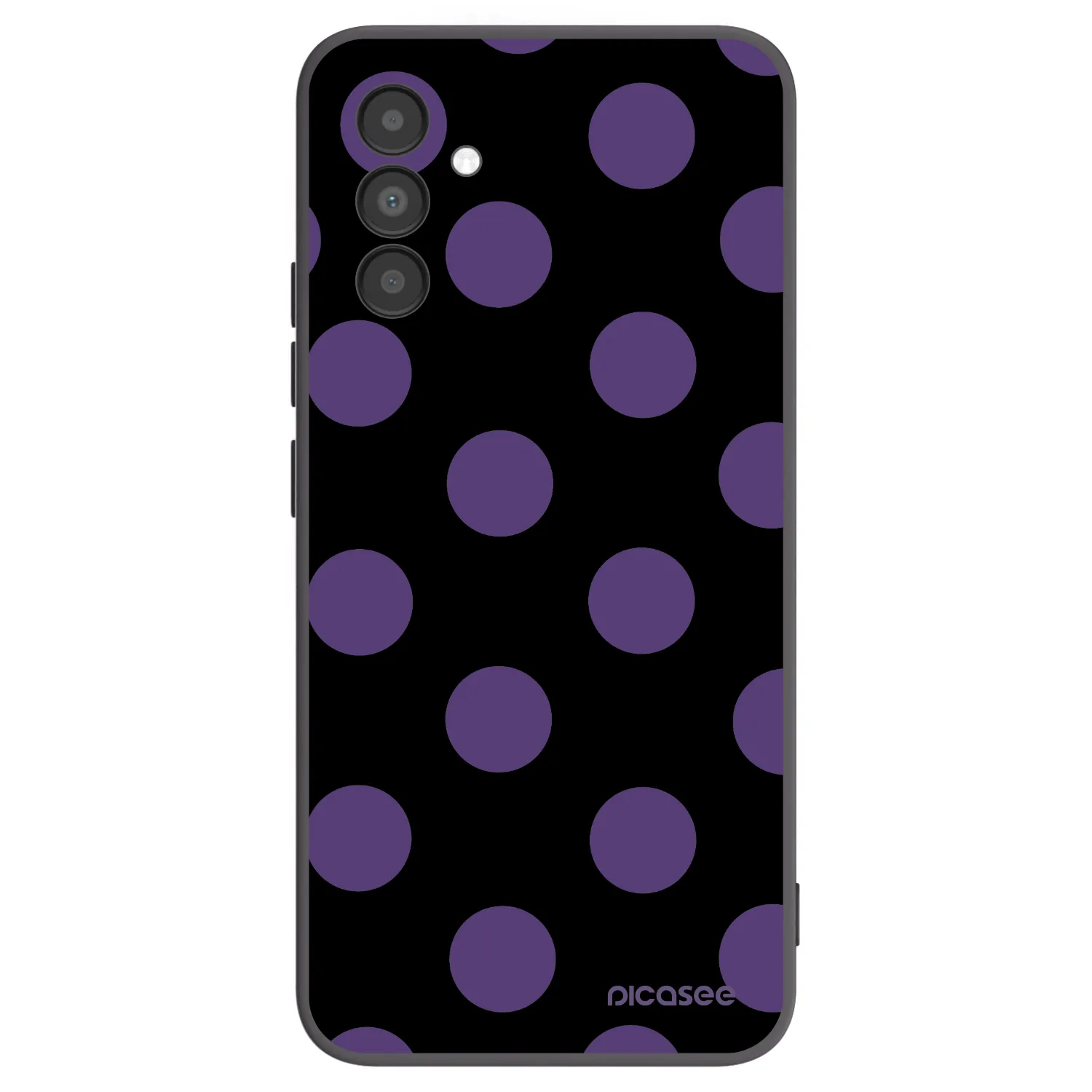 Picasee fekete szilikon tok az alábbi mobiltelefonokra Samsung Galaxy A04s A047F - Big flickers