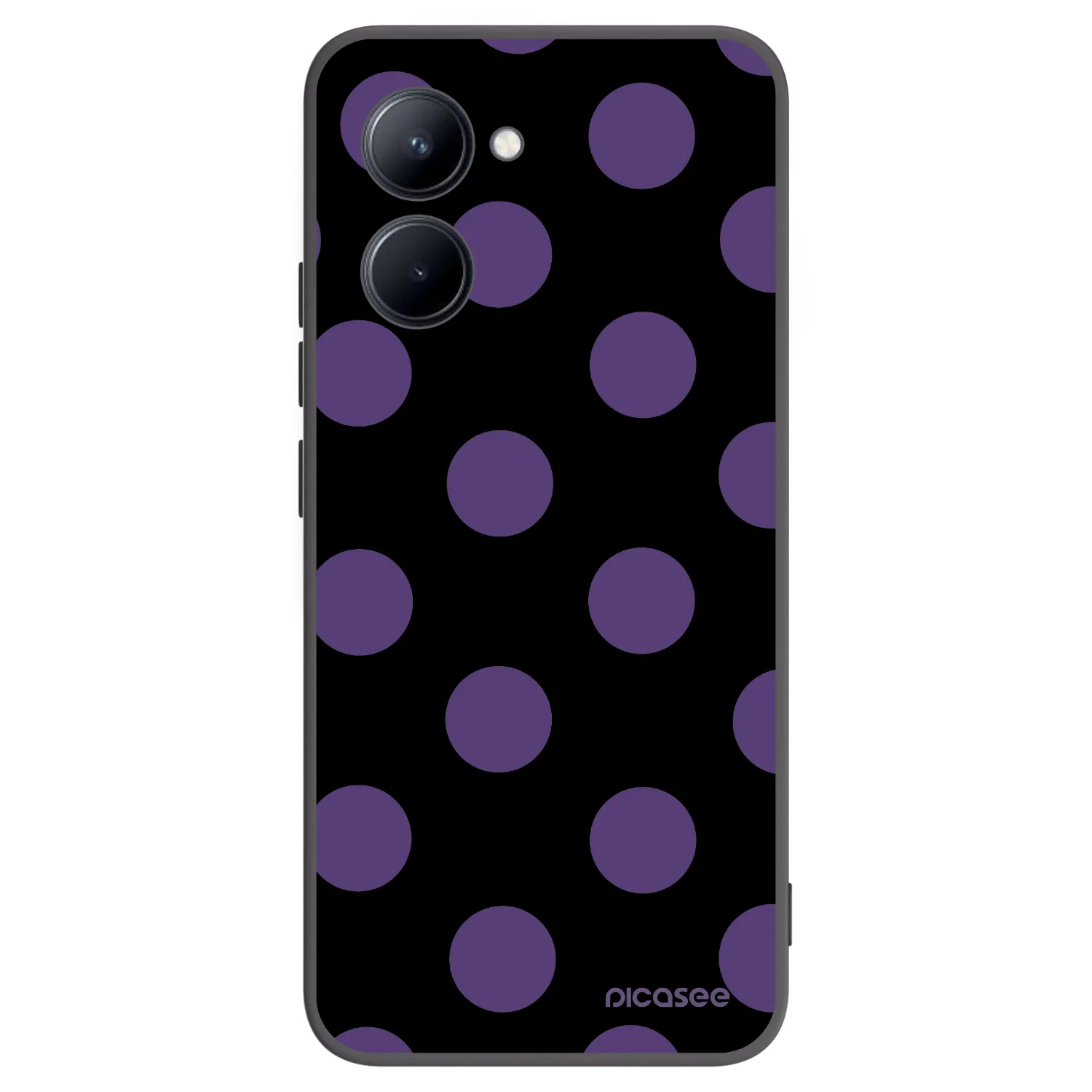 Picasee fekete szilikon tok az alábbi mobiltelefonokra Realme C33 (2023) - Big flickers