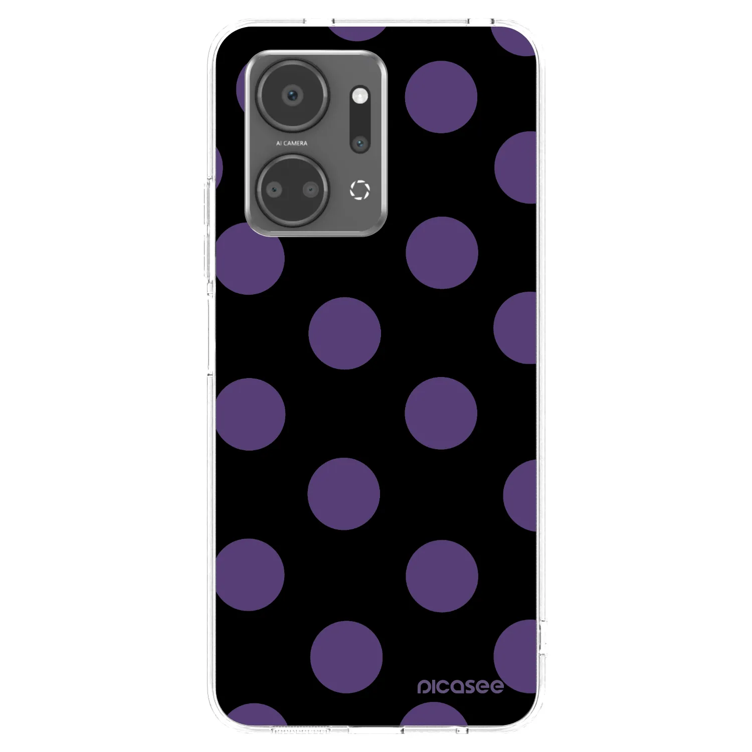 Picasee átlátszó szilikon tok az alábbi mobiltelefonokra Honor X7a - Big flickers