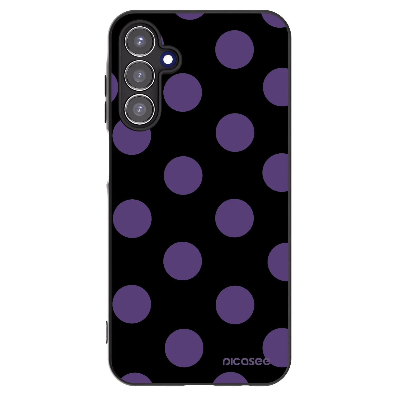 Picasee fekete szilikon tok az alábbi mobiltelefonokra Samsung Galaxy A15 A156B 5G - Big flickers