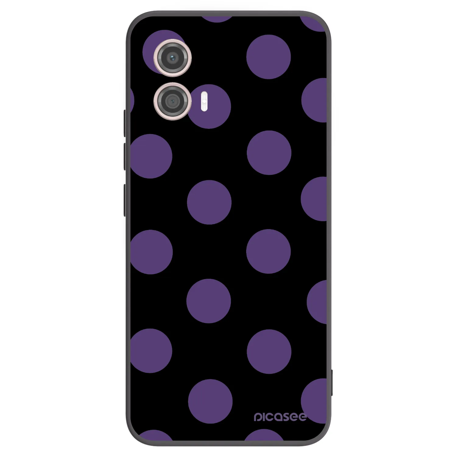 Picasee fekete szilikon tok az alábbi mobiltelefonokra Motorola Moto G53 5G - Big flickers