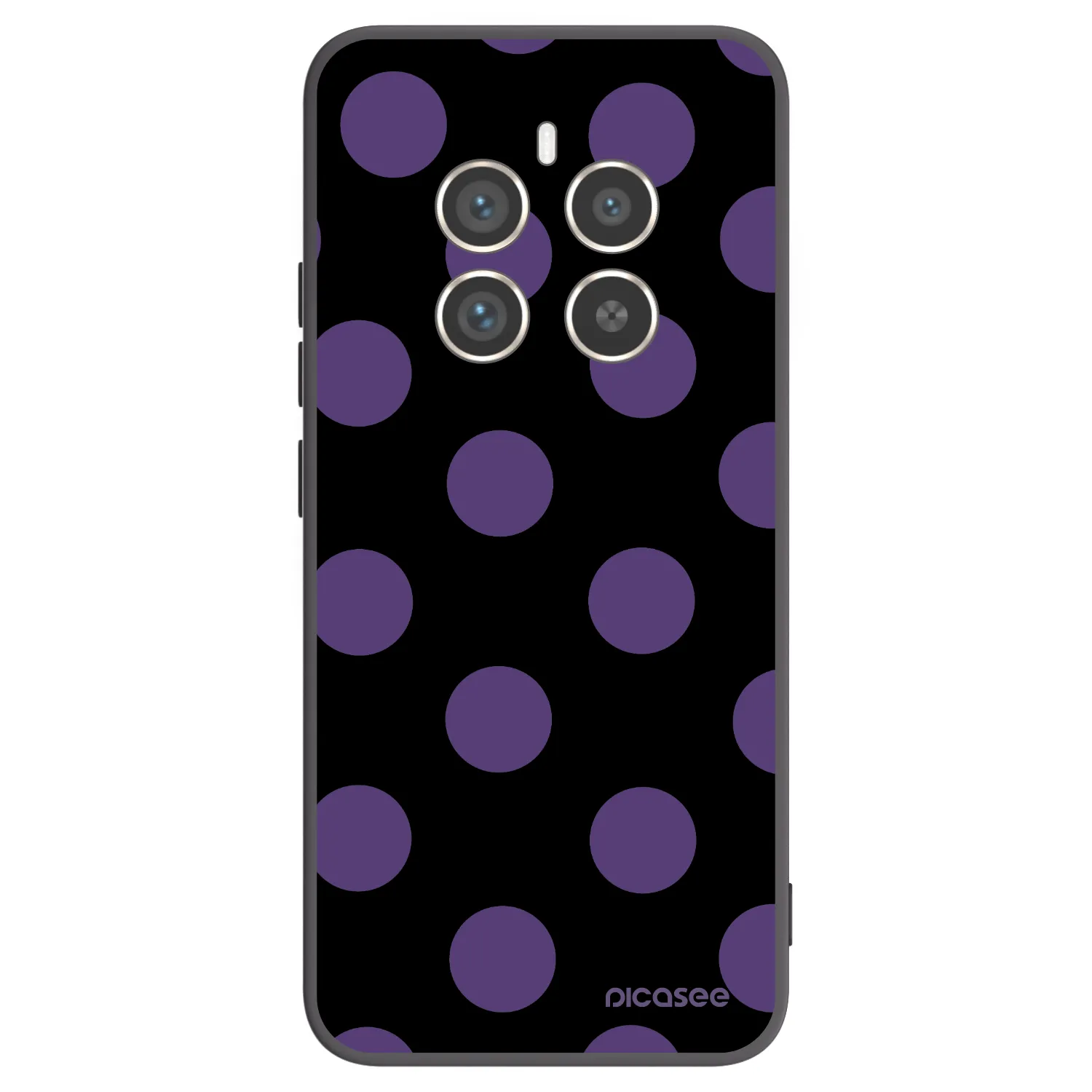 Picasee fekete szilikon tok az alábbi mobiltelefonokra Realme 12 Pro 5G - Big flickers