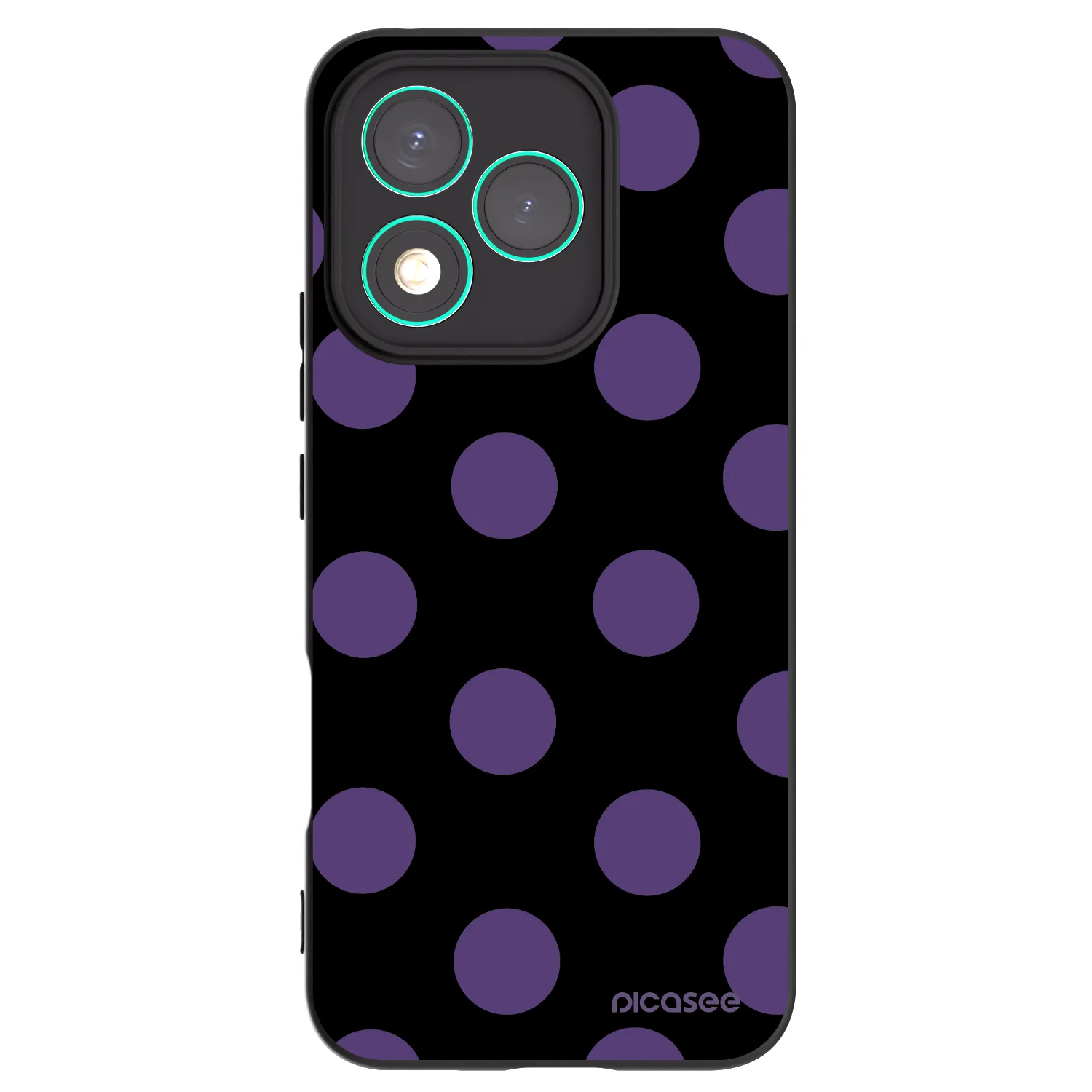 Picasee fekete szilikon tok az alábbi mobiltelefonokra Honor 400 Lite 5G - Big flickers