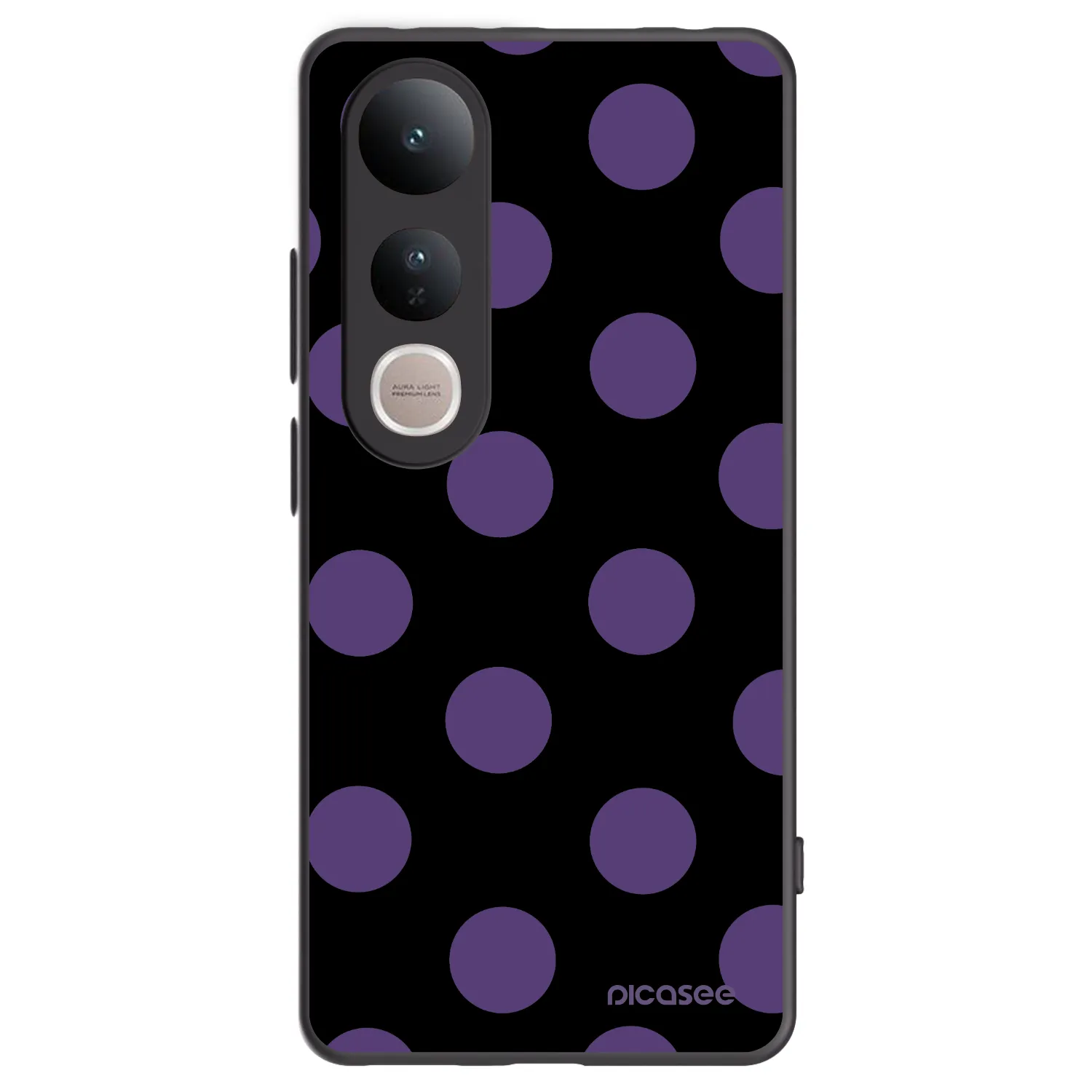 Picasee fekete szilikon tok az alábbi mobiltelefonokra Vivo V50 Lite 5G - Big flickers