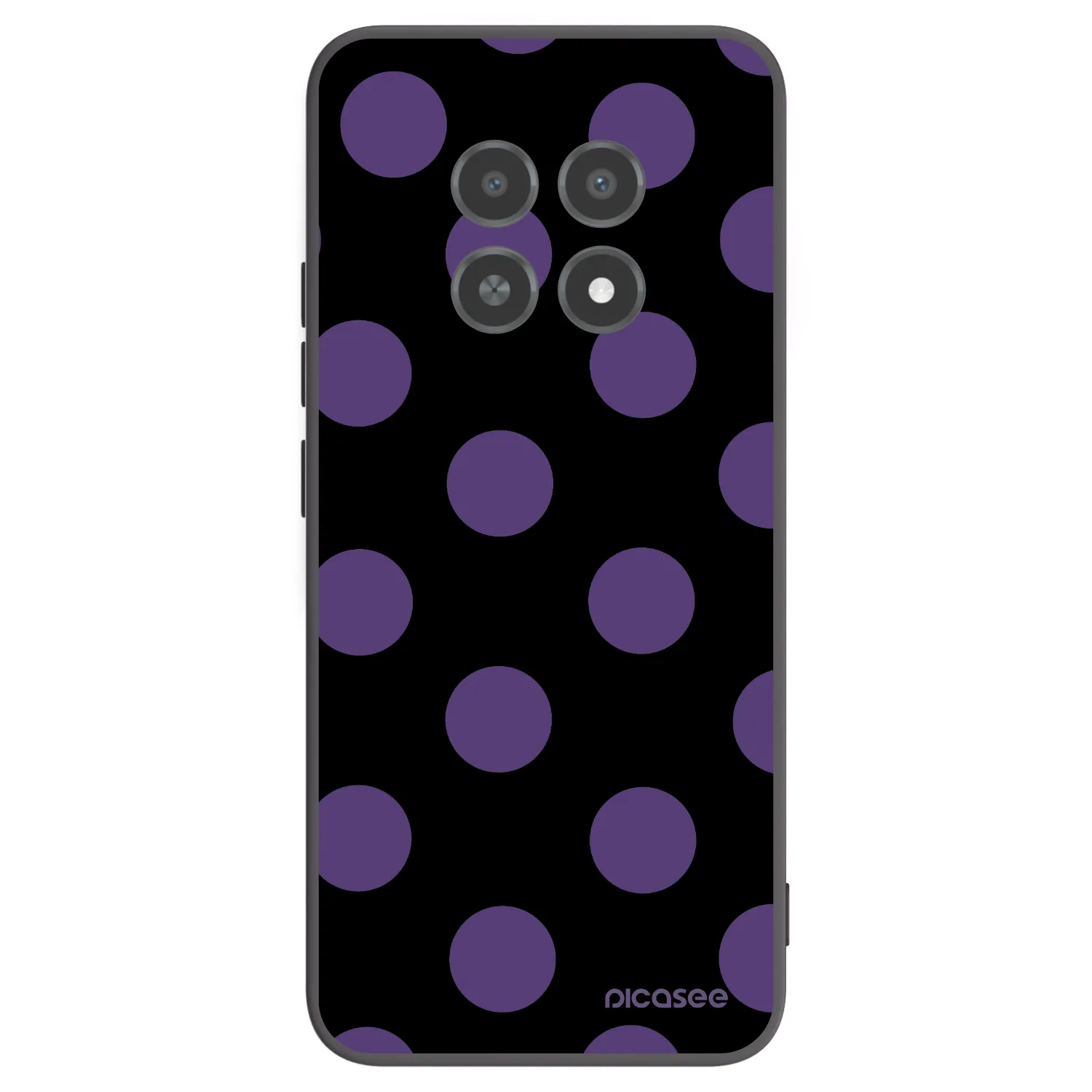 Picasee fekete szilikon tok az alábbi mobiltelefonokra Realme 12X - Big flickers
