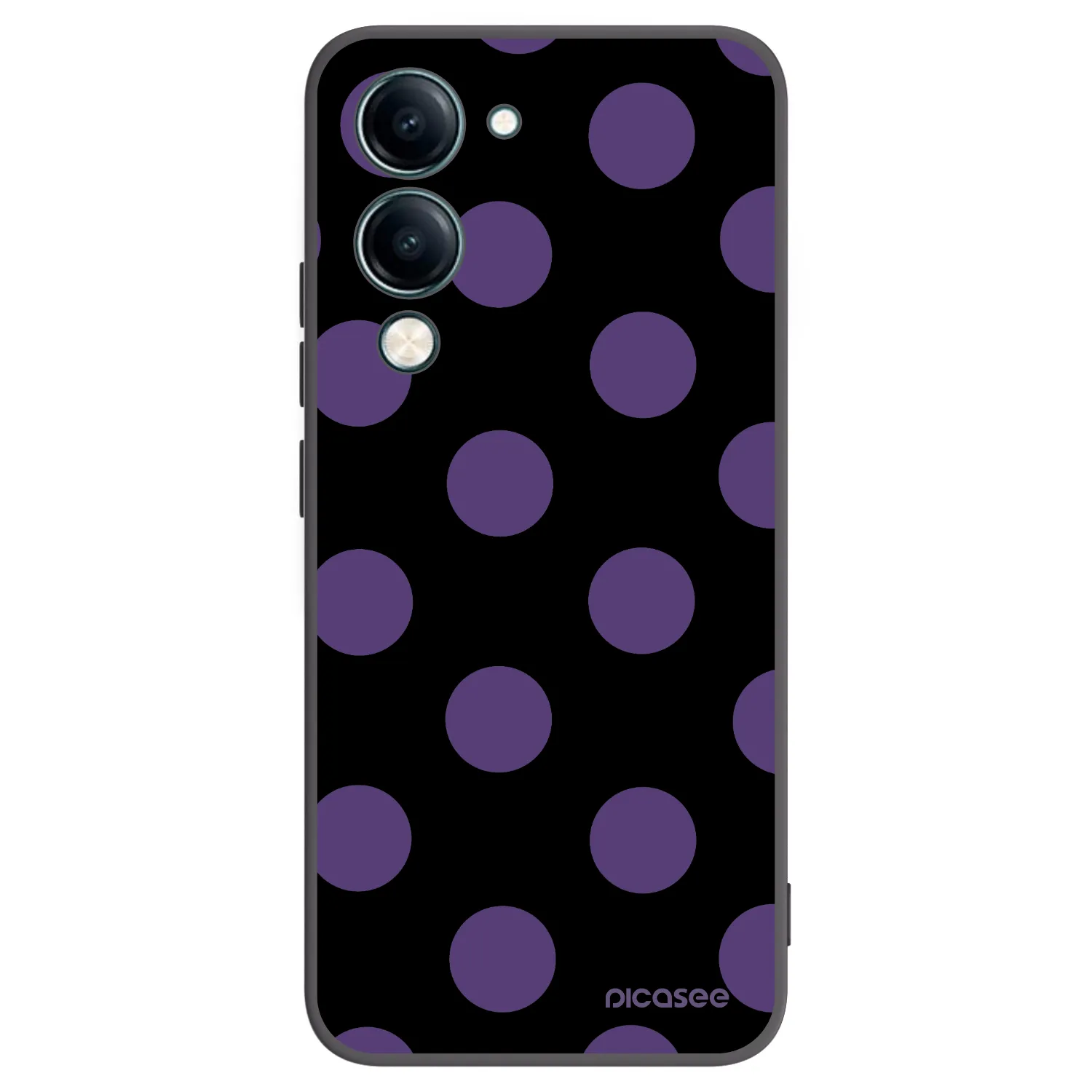 Picasee fekete szilikon tok az alábbi mobiltelefonokra Vivo Y29s 5G - Big flickers