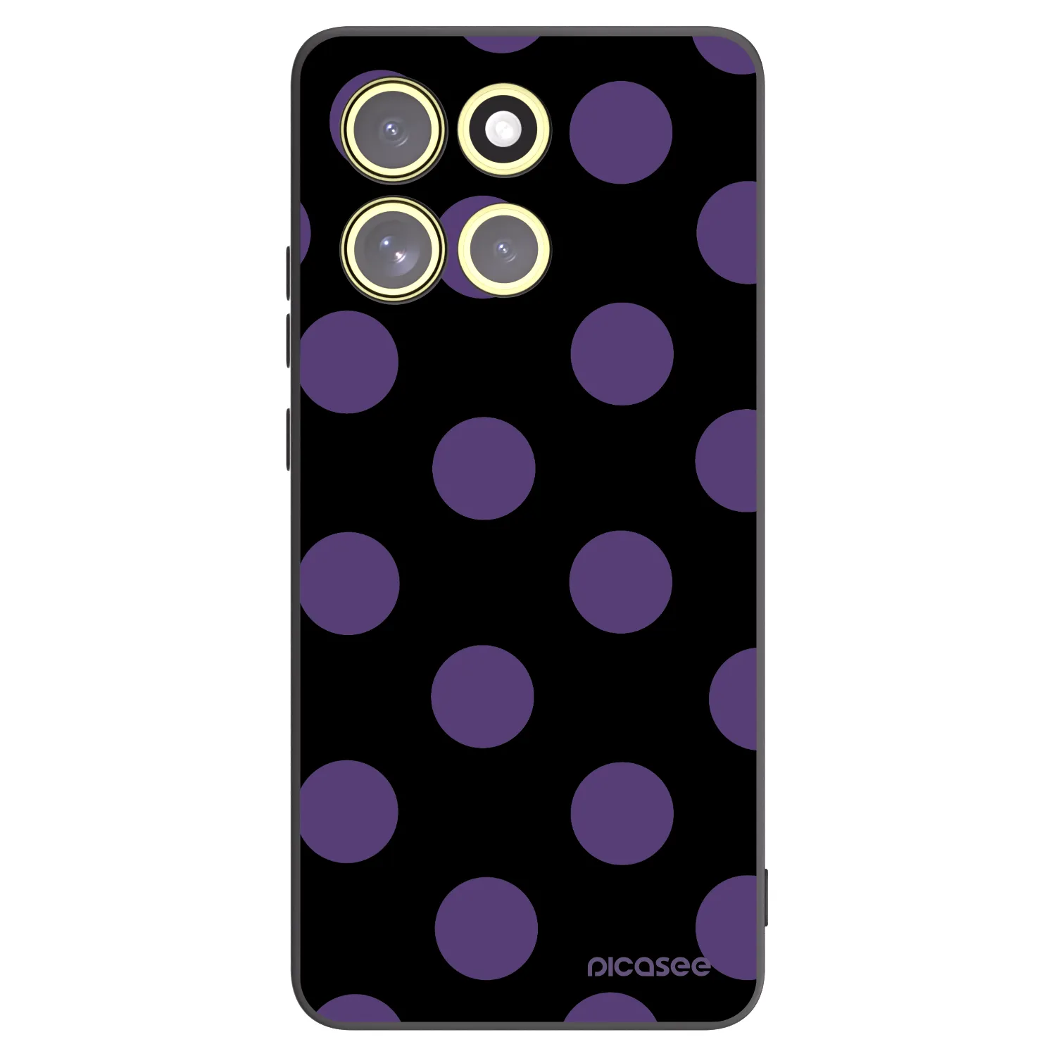 Picasee fekete szilikon tok az alábbi mobiltelefonokra Motorola Moto G86 Power 5G - Big flickers
