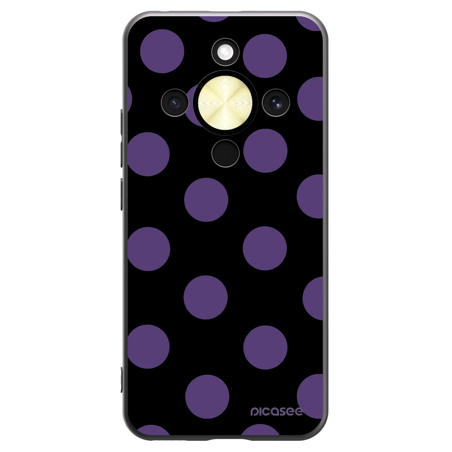 Picasee fekete szilikon tok az alábbi mobiltelefonokra Honor Magic8 Lite 5G - Big flickers