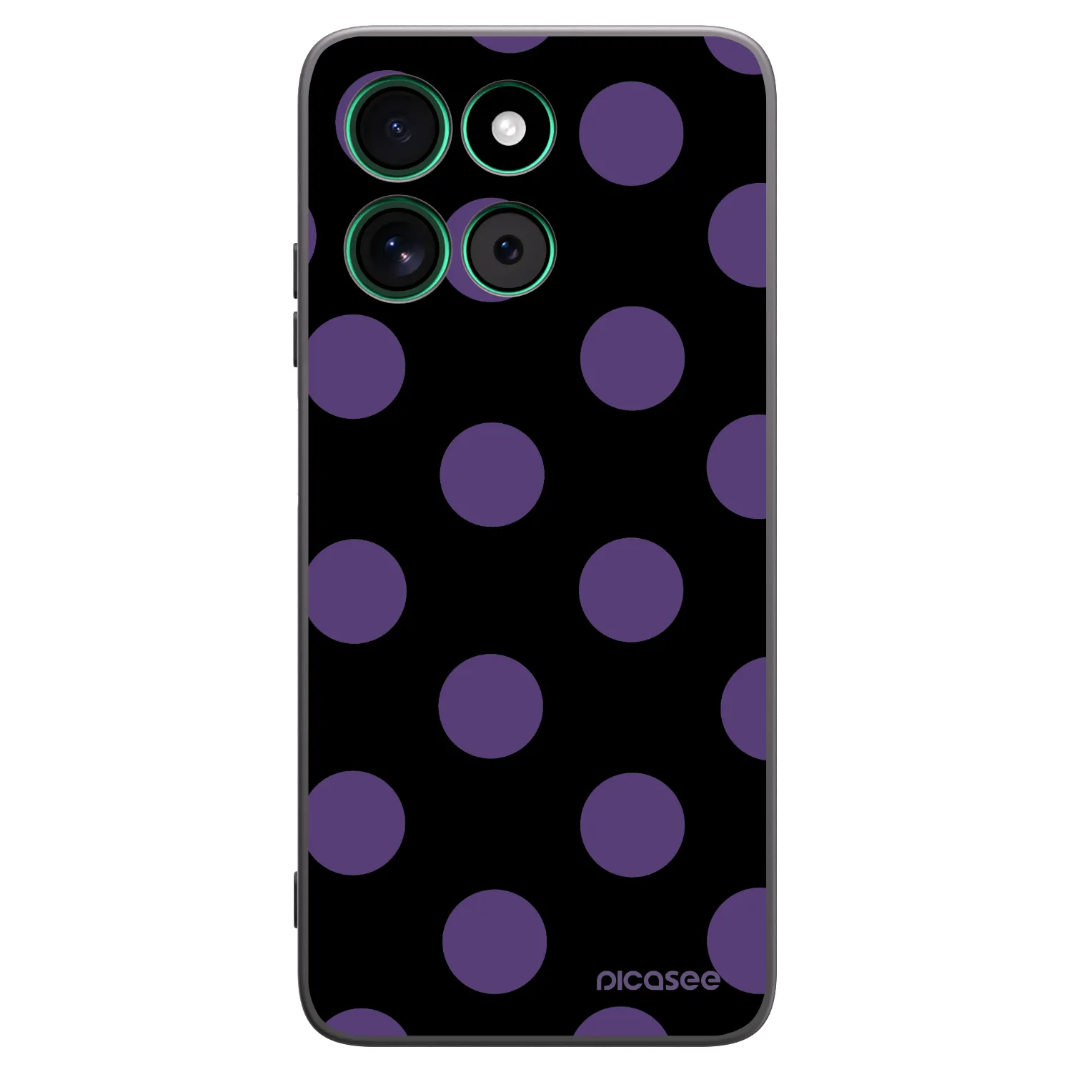 Picasee fekete szilikon tok az alábbi mobiltelefonokra Motorola Moto G57 Power - Big flickers