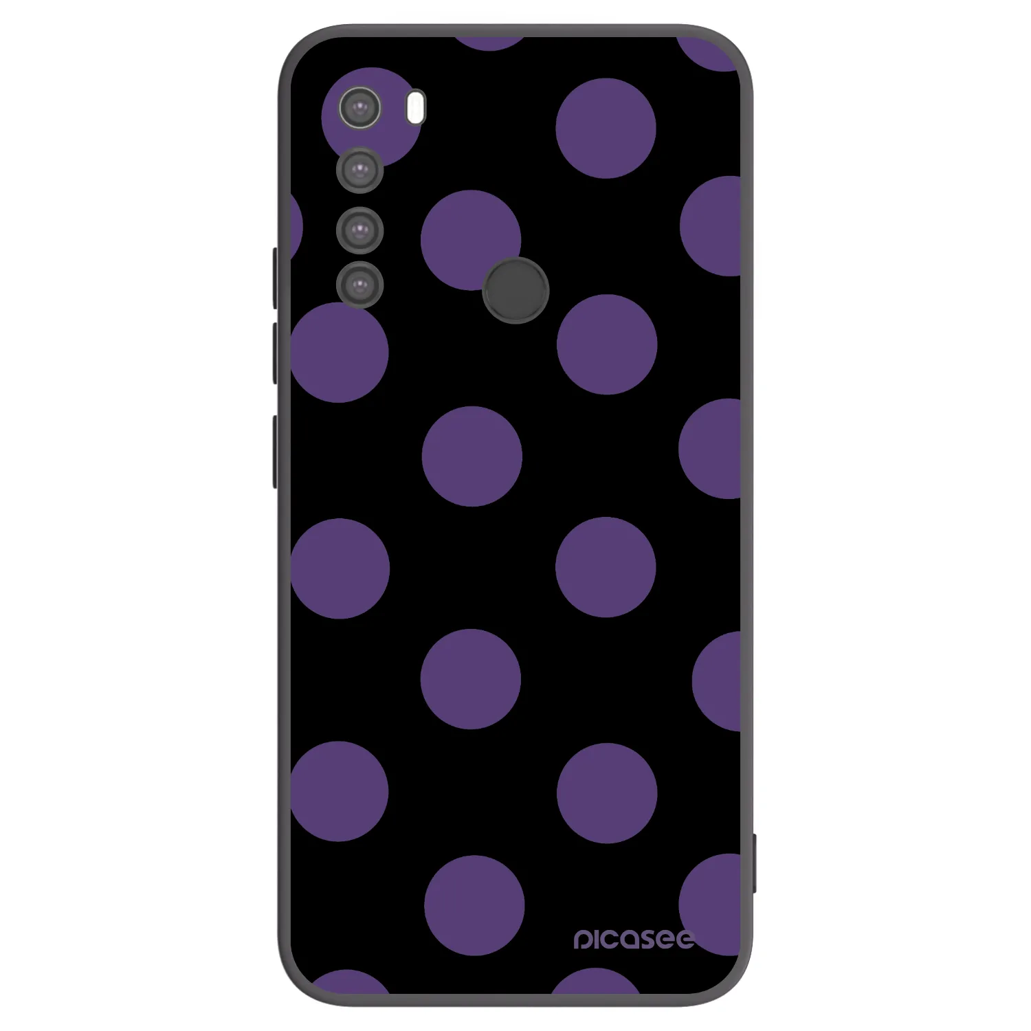 Picasee fekete szilikon tok az alábbi mobiltelefonokra Xiaomi Redmi Note 8 - Big flickers