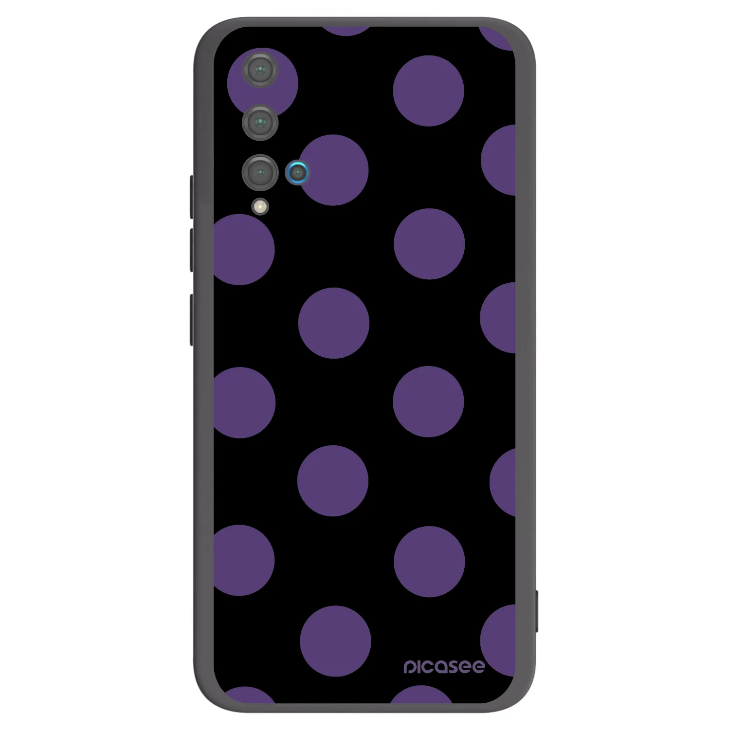 Picasee fekete szilikon tok az alábbi mobiltelefonokra Huawei Nova 5T - Big flickers