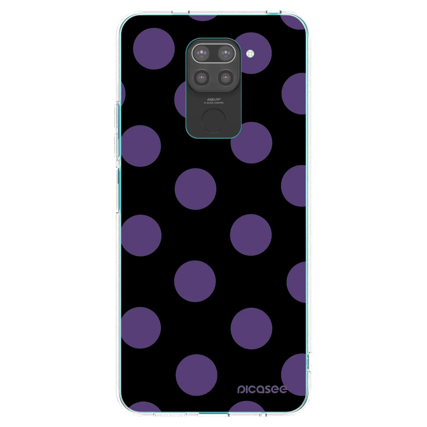 Picasee fekete szilikon tok az alábbi mobiltelefonokra Xiaomi Redmi Note 9 - Big flickers