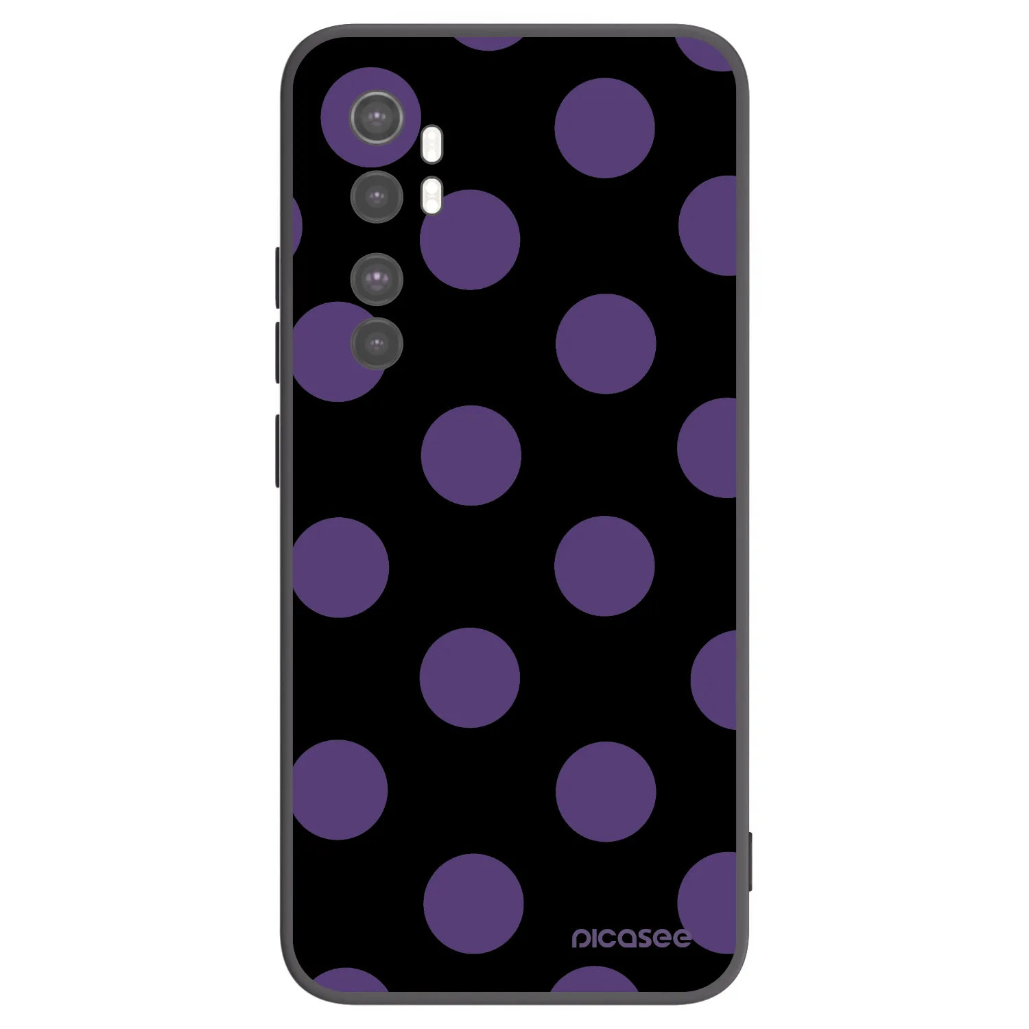Picasee fekete szilikon tok az alábbi mobiltelefonokra Xiaomi Mi Note 10 Lite - Big flickers