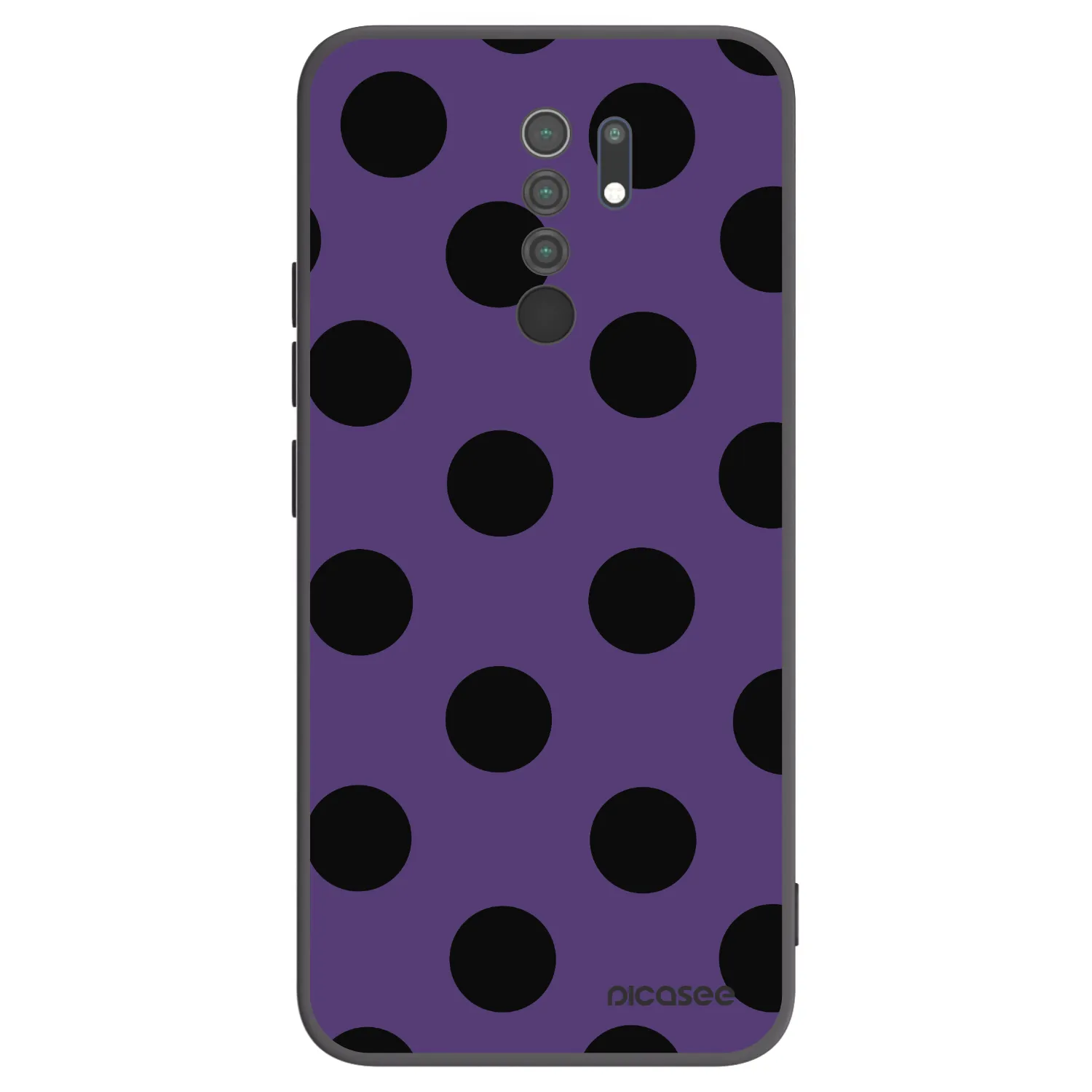 Picasee fekete szilikon tok az alábbi mobiltelefonokra Xiaomi Redmi 9 - Big flickers 2