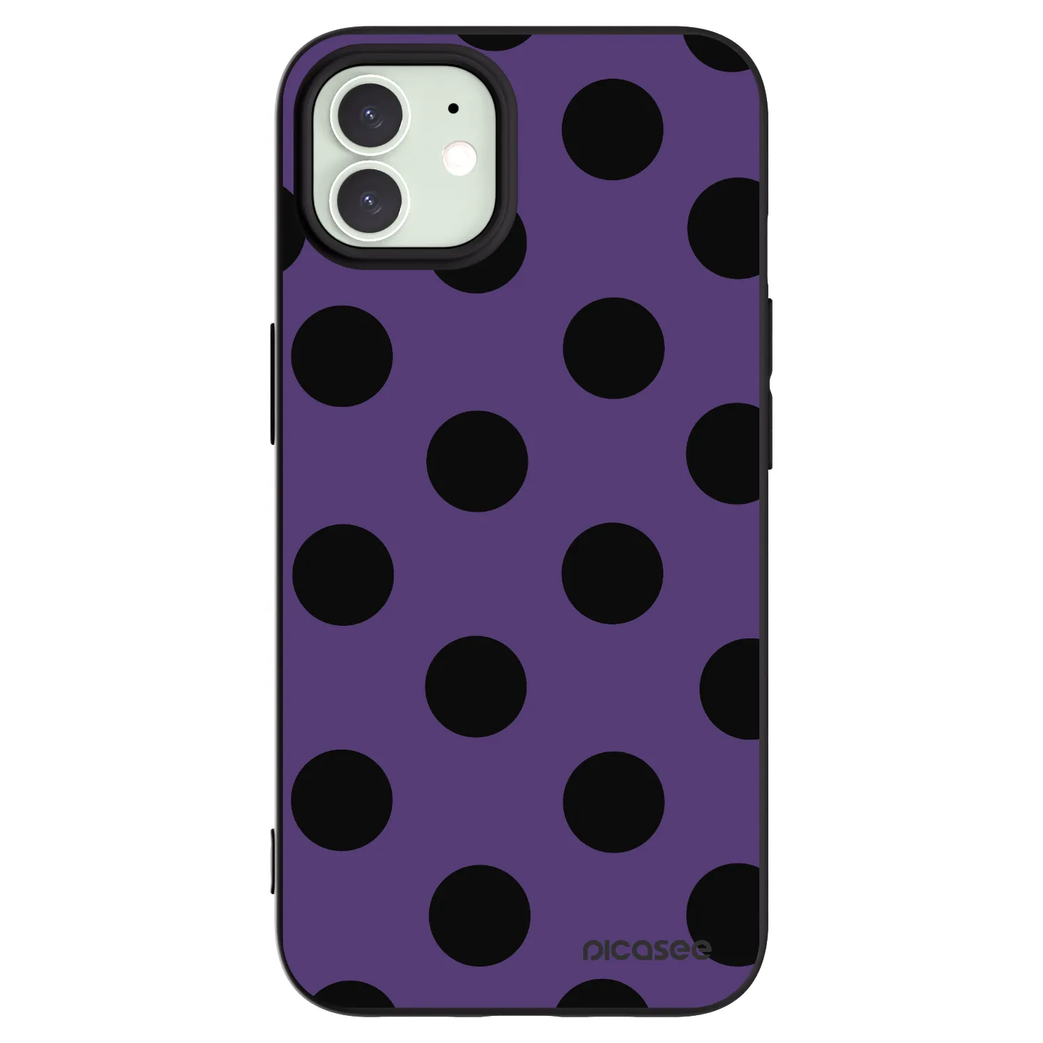 Picasee fekete szilikon tok az alábbi mobiltelefonokra Apple iPhone 12 - Big flickers 2