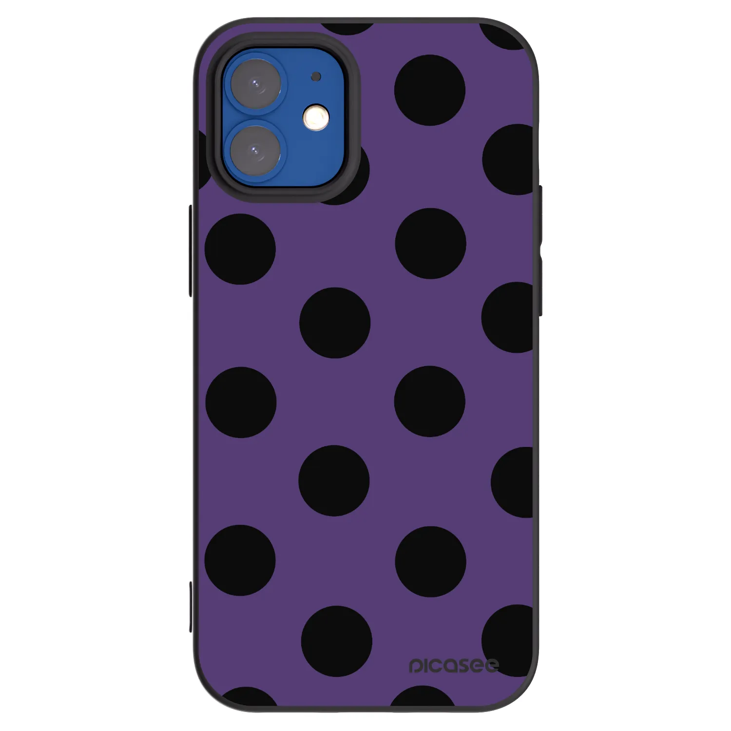 Picasee fekete szilikon tok az alábbi mobiltelefonokra Apple iPhone 12 mini - Big flickers 2
