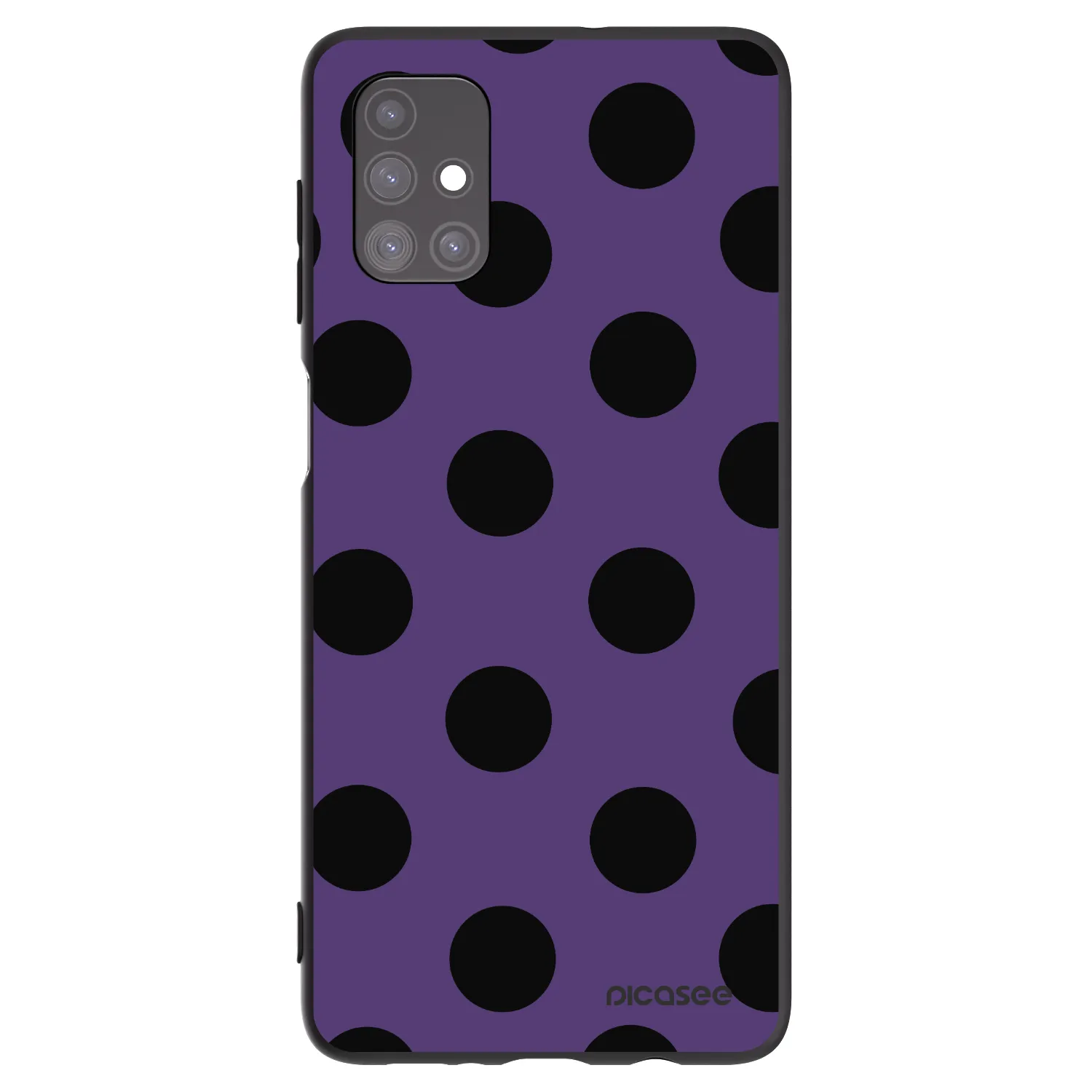 Picasee fekete szilikon tok az alábbi mobiltelefonokra Samsung Galaxy M51 M515F - Big flickers 2