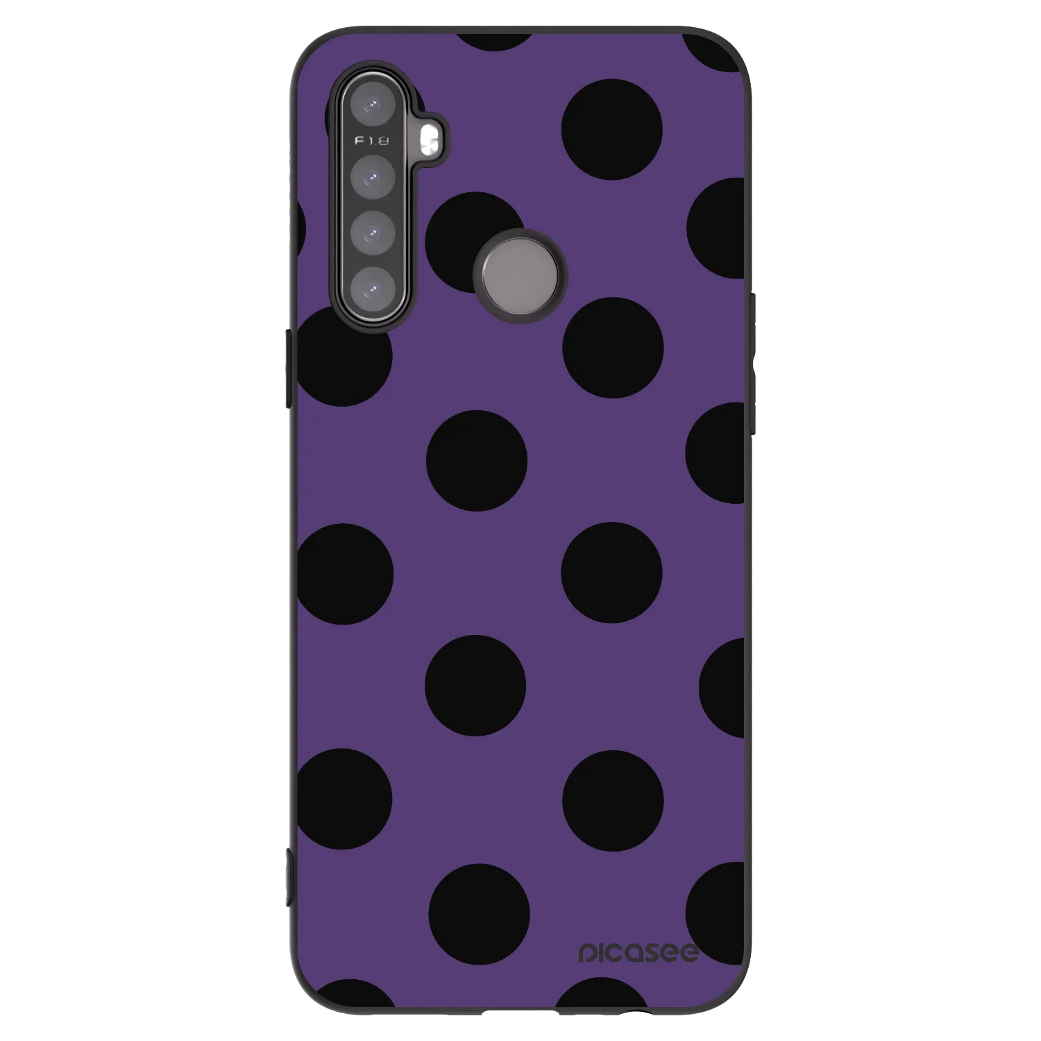 Picasee fekete szilikon tok az alábbi mobiltelefonokra Realme 6i - Big flickers 2
