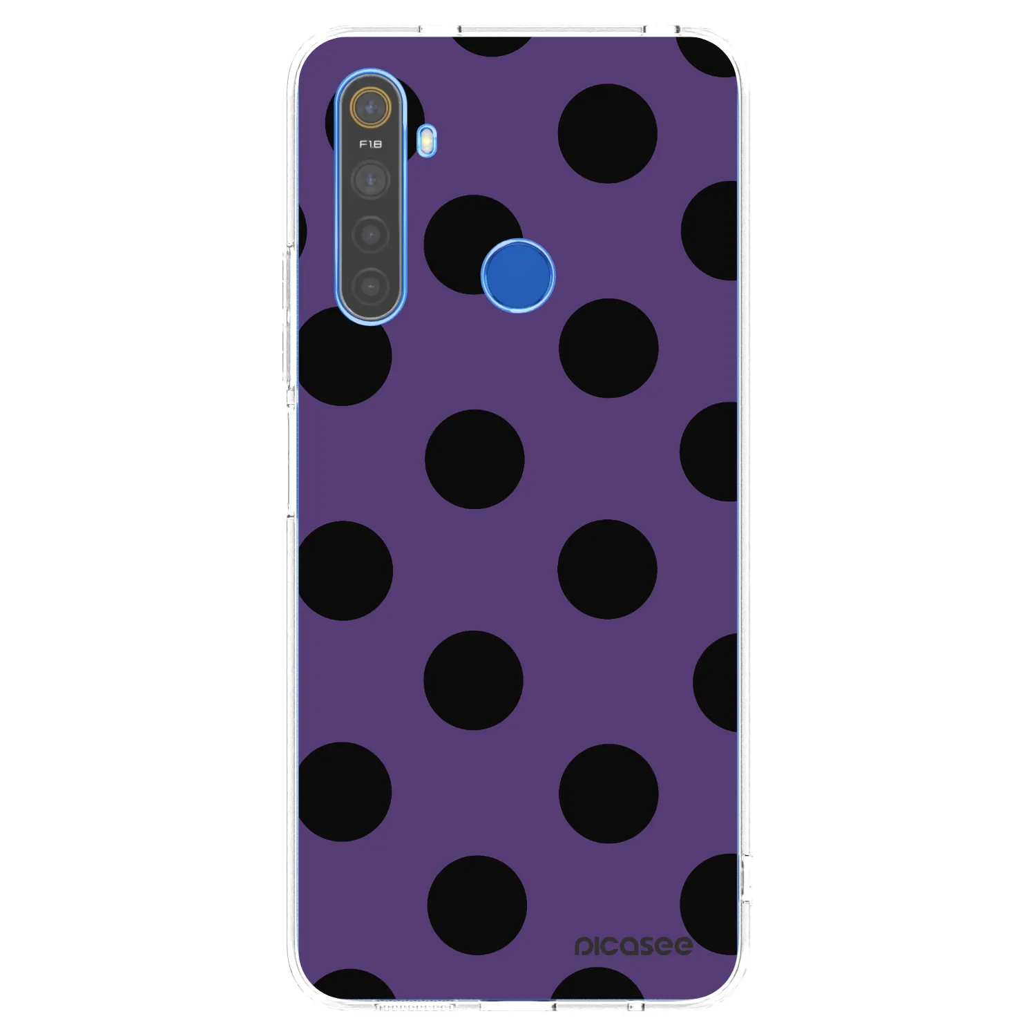 Picasee átlátszó szilikon tok az alábbi mobiltelefonokra Realme 5 - Big flickers 2