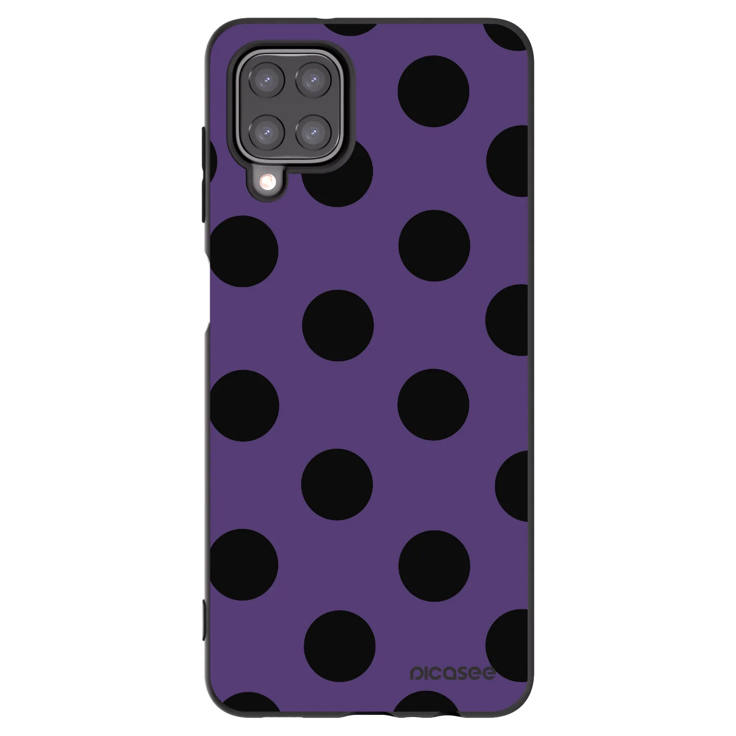 Picasee fekete szilikon tok az alábbi mobiltelefonokra Samsung Galaxy A12 A125F - Big flickers 2