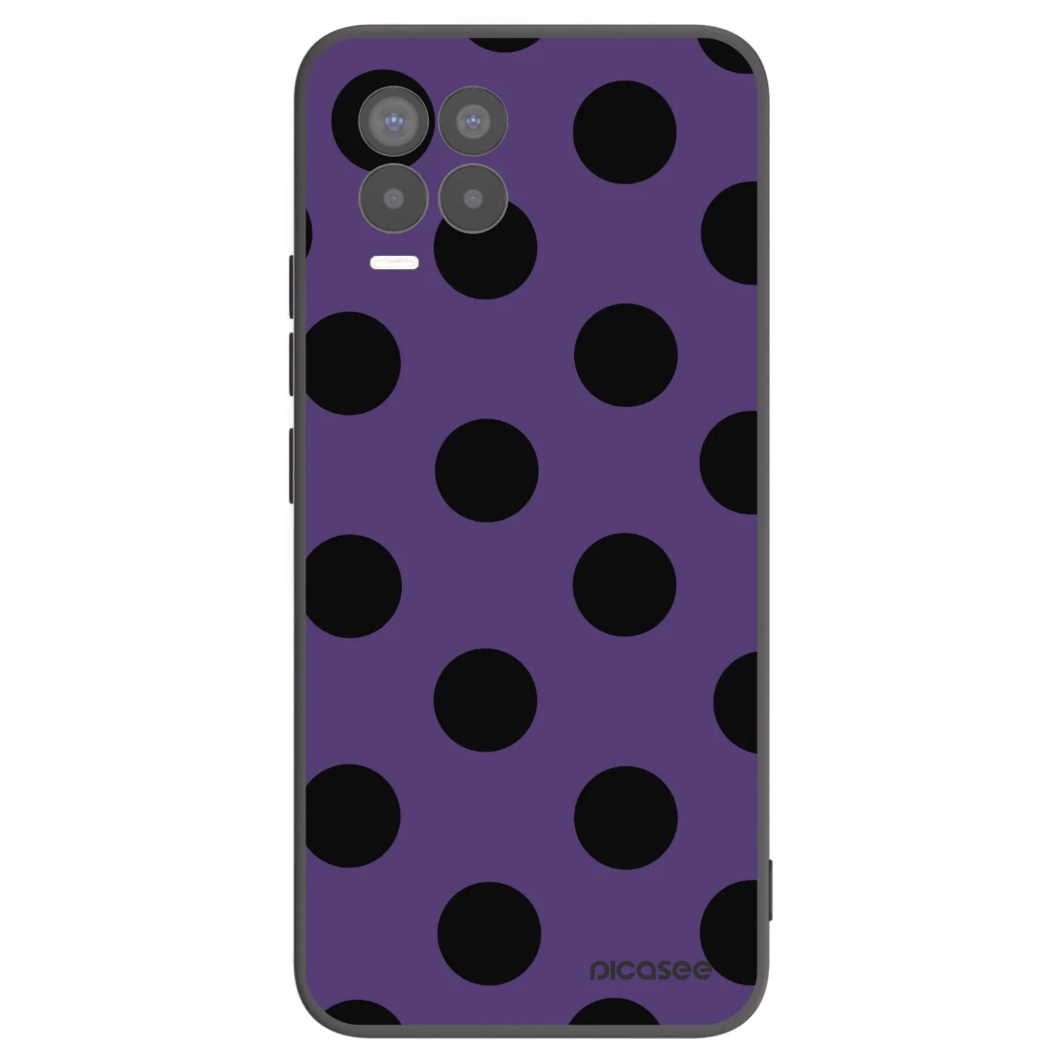 Picasee fekete szilikon tok az alábbi mobiltelefonokra Realme 8 Pro - Big flickers 2