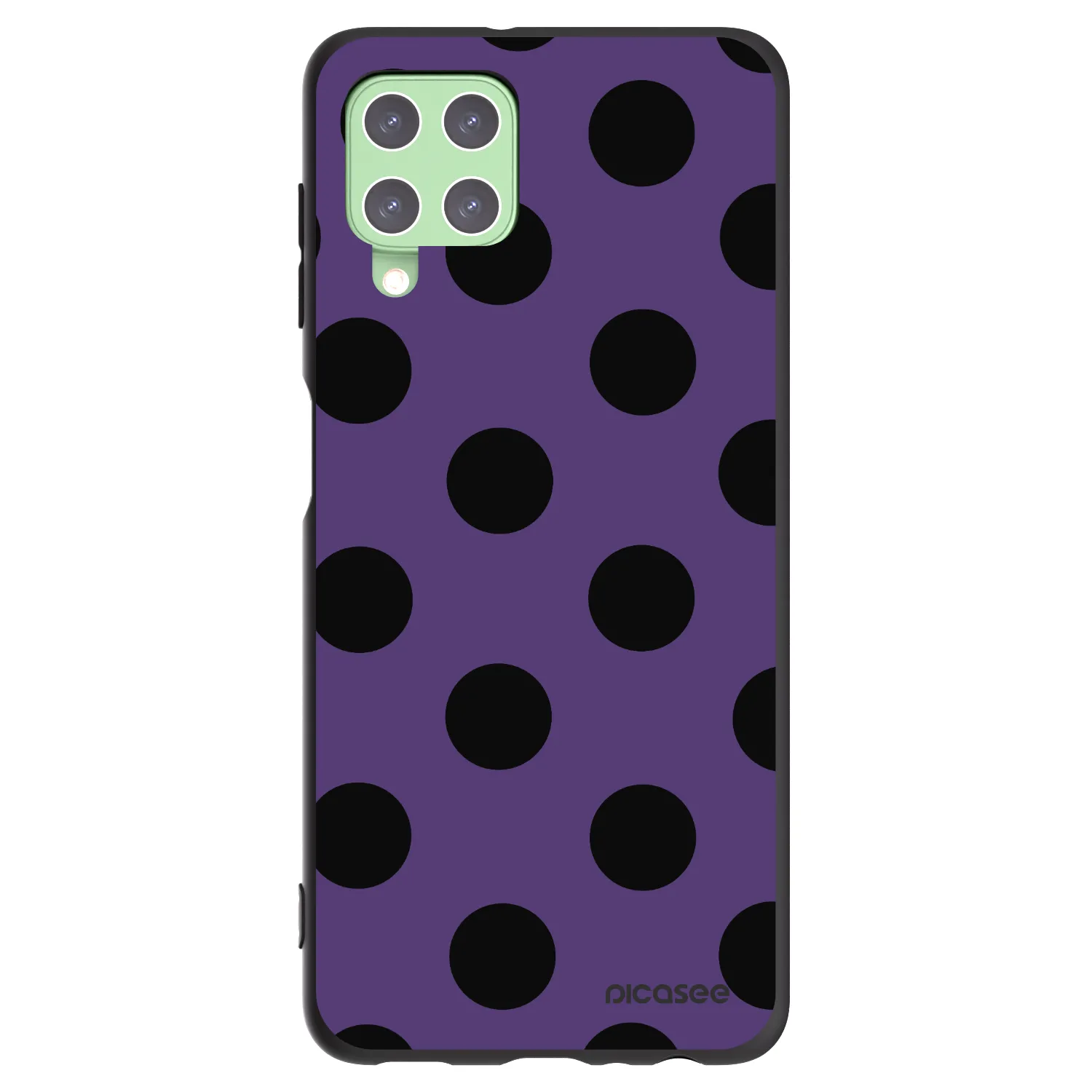 Picasee fekete szilikon tok az alábbi mobiltelefonokra Samsung Galaxy A22 A225F 4G - Big flickers 2