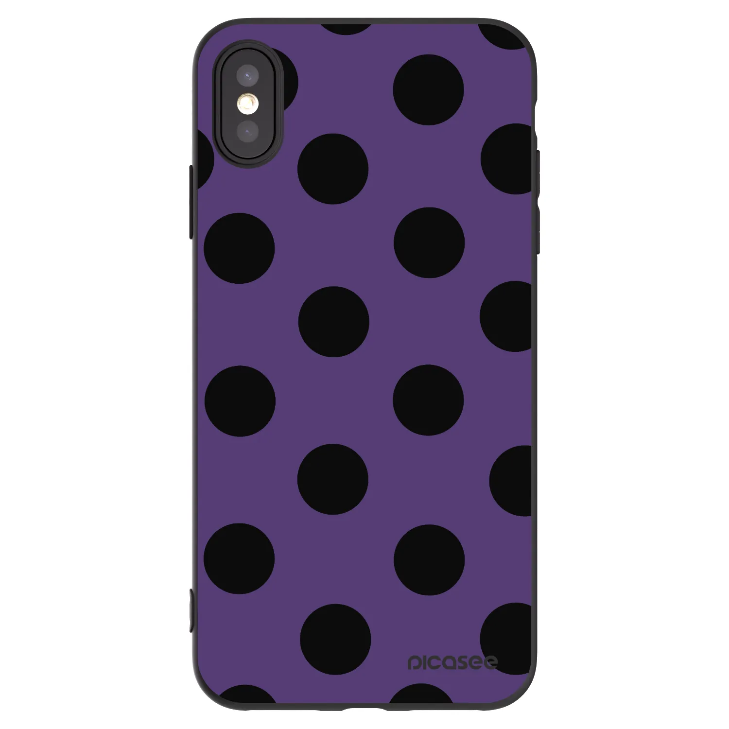 Picasee fekete szilikon tok az alábbi mobiltelefonokra Apple iPhone XS Max - Big flickers 2