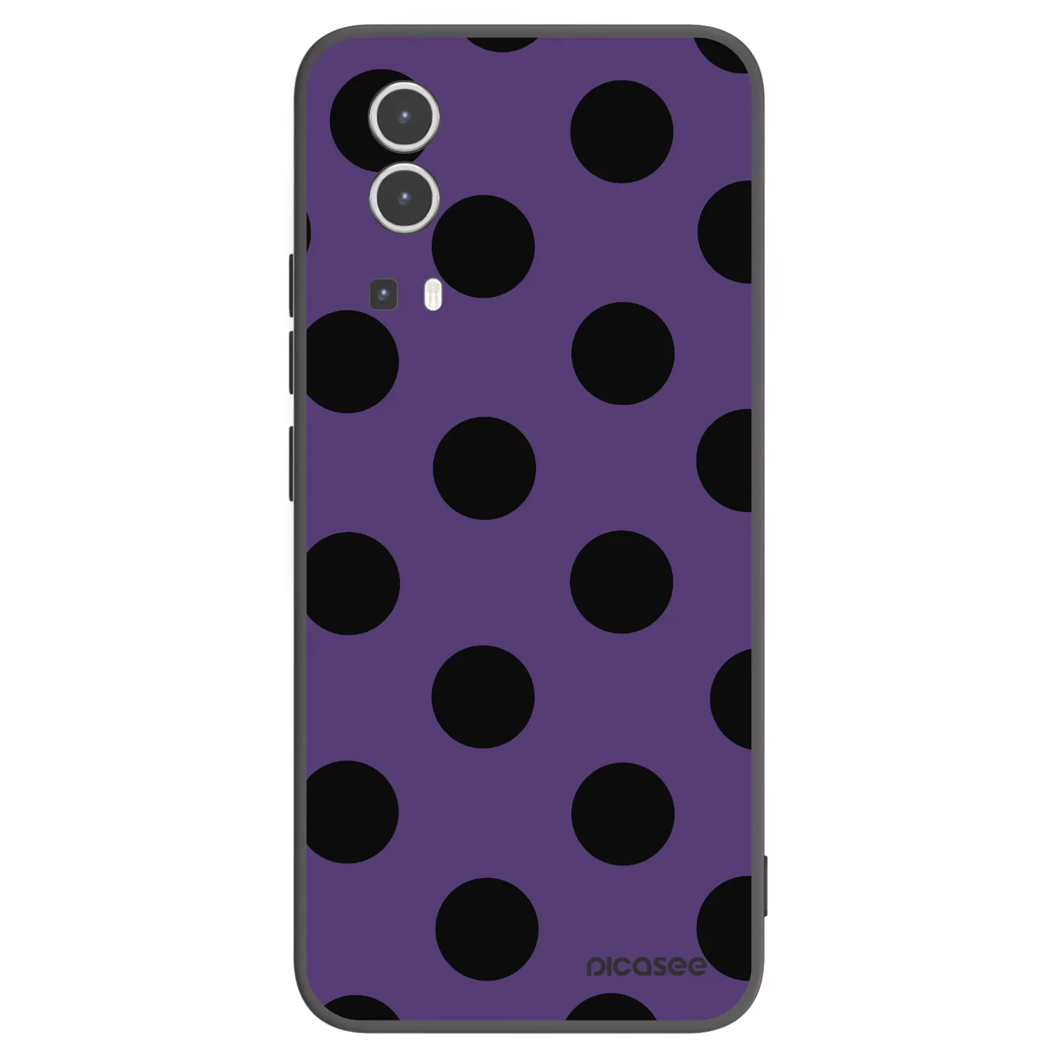 Picasee fekete szilikon tok az alábbi mobiltelefonokra Vivo Y72 5G - Big flickers 2