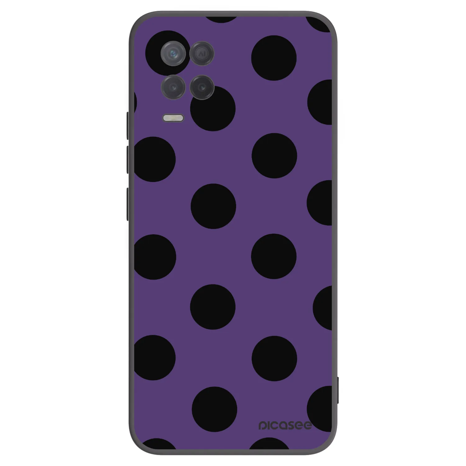 Picasee fekete szilikon tok az alábbi mobiltelefonokra Realme 8 5G - Big flickers 2