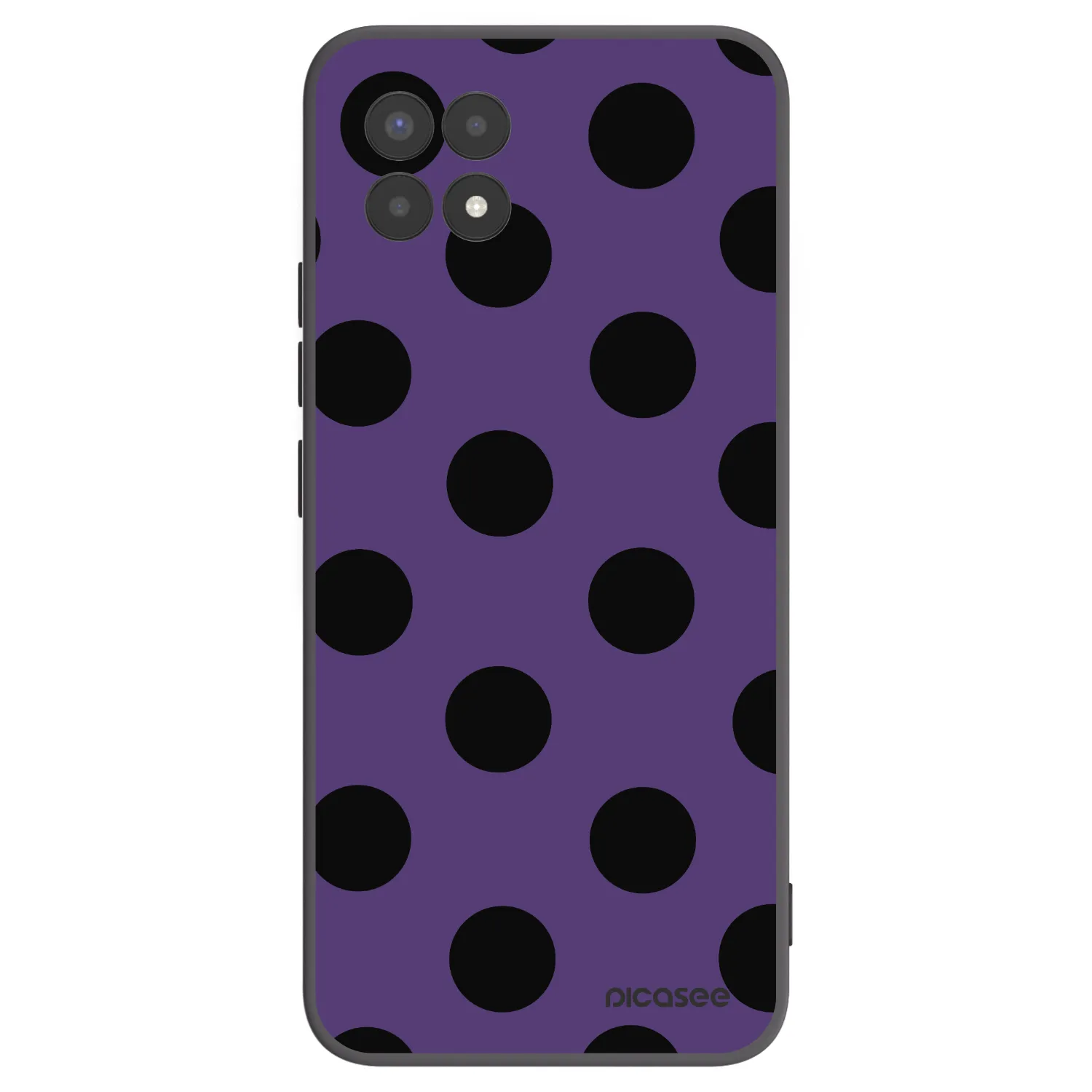 Picasee fekete szilikon tok az alábbi mobiltelefonokra Realme 8i - Big flickers 2