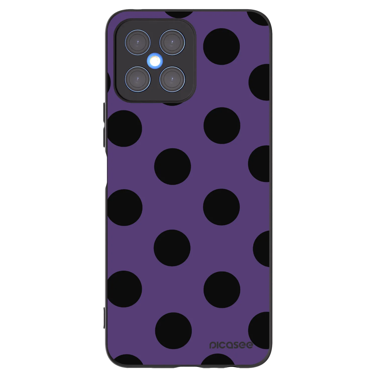 Picasee fekete szilikon tok az alábbi mobiltelefonokra Honor X8 4G - Big flickers 2