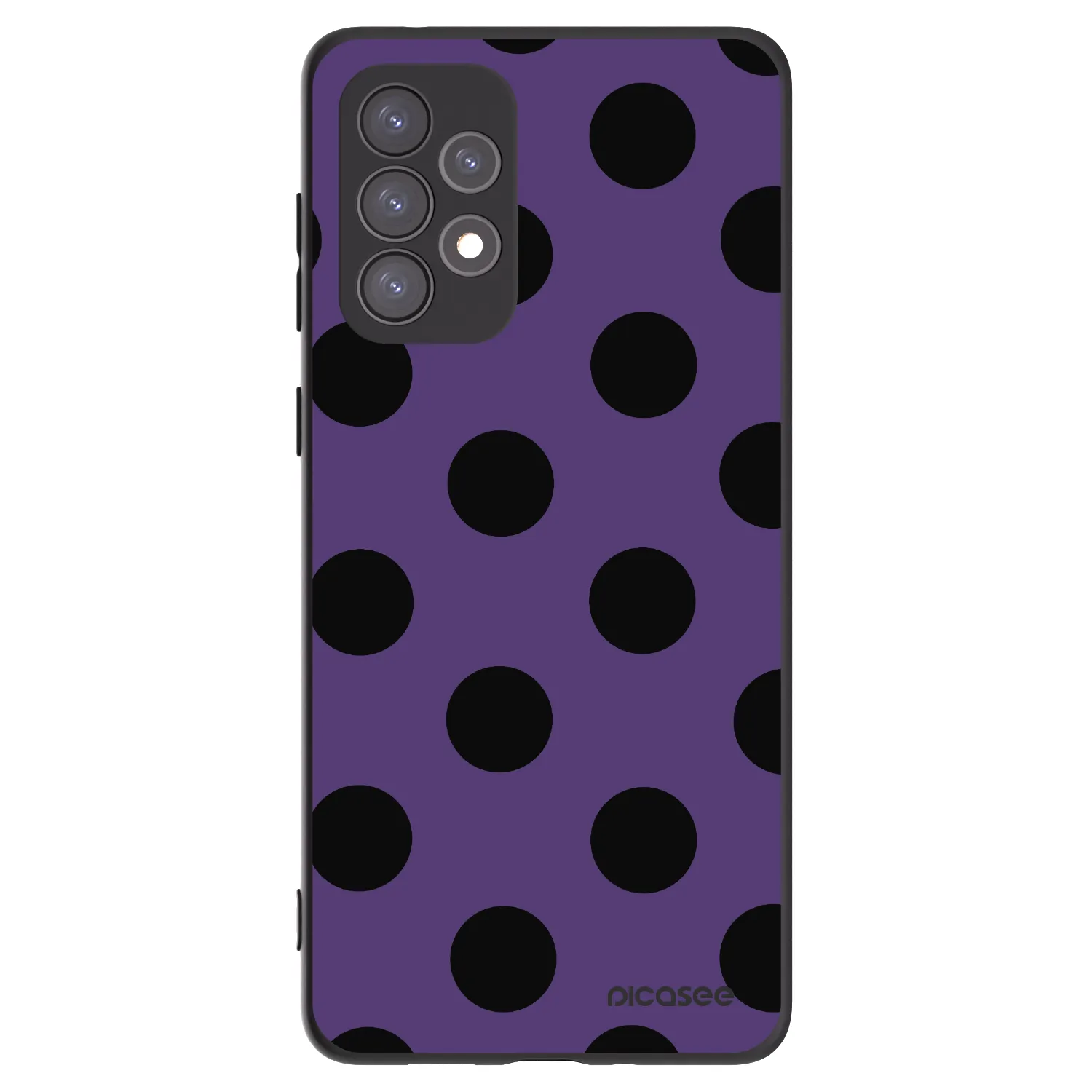 Picasee fekete szilikon tok az alábbi mobiltelefonokra Samsung Galaxy A73 5G - Big flickers 2
