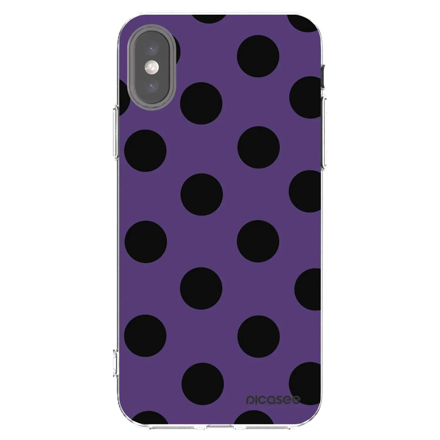 Picasee átlátszó szilikon tok az alábbi mobiltelefonokra Apple iPhone X/XS - Big flickers 2