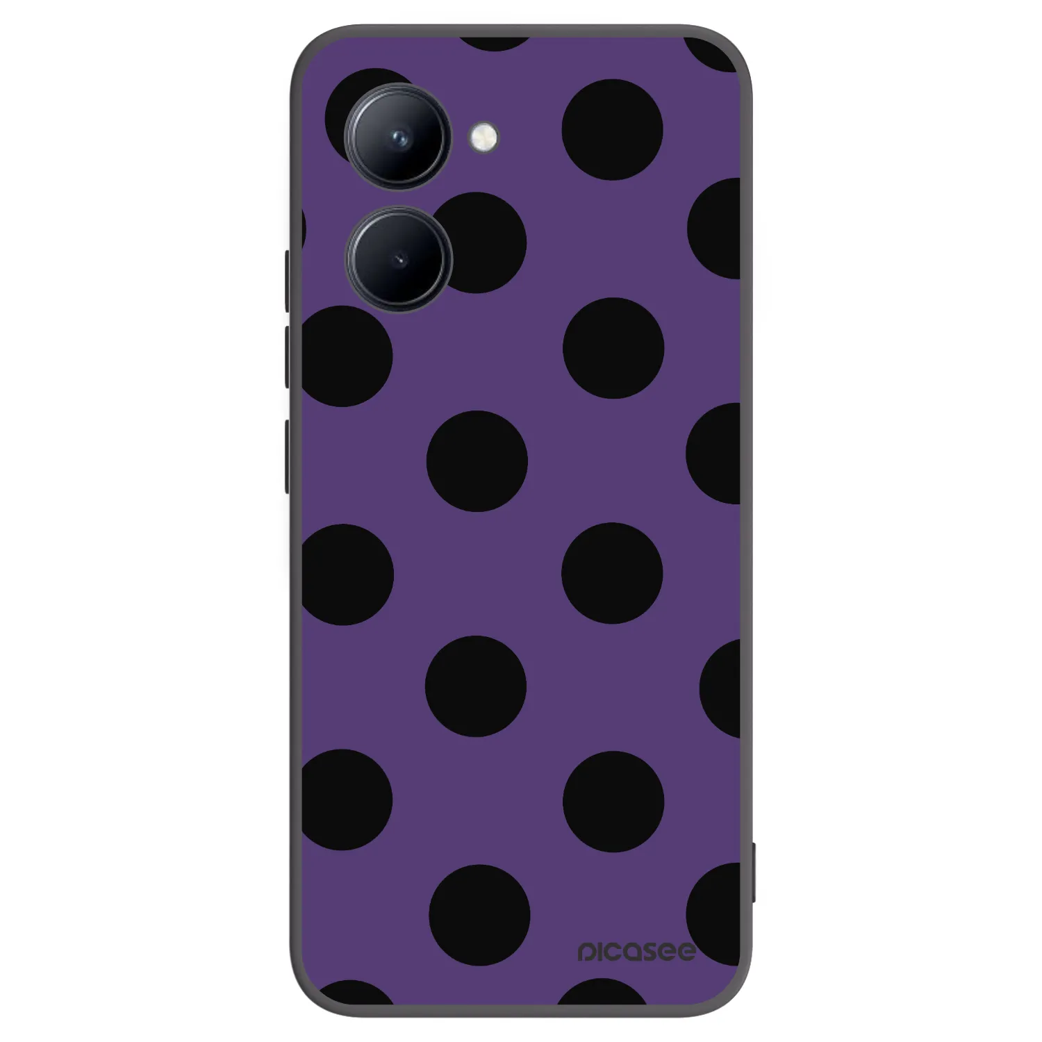 Picasee fekete szilikon tok az alábbi mobiltelefonokra Realme C33 (2023) - Big flickers 2