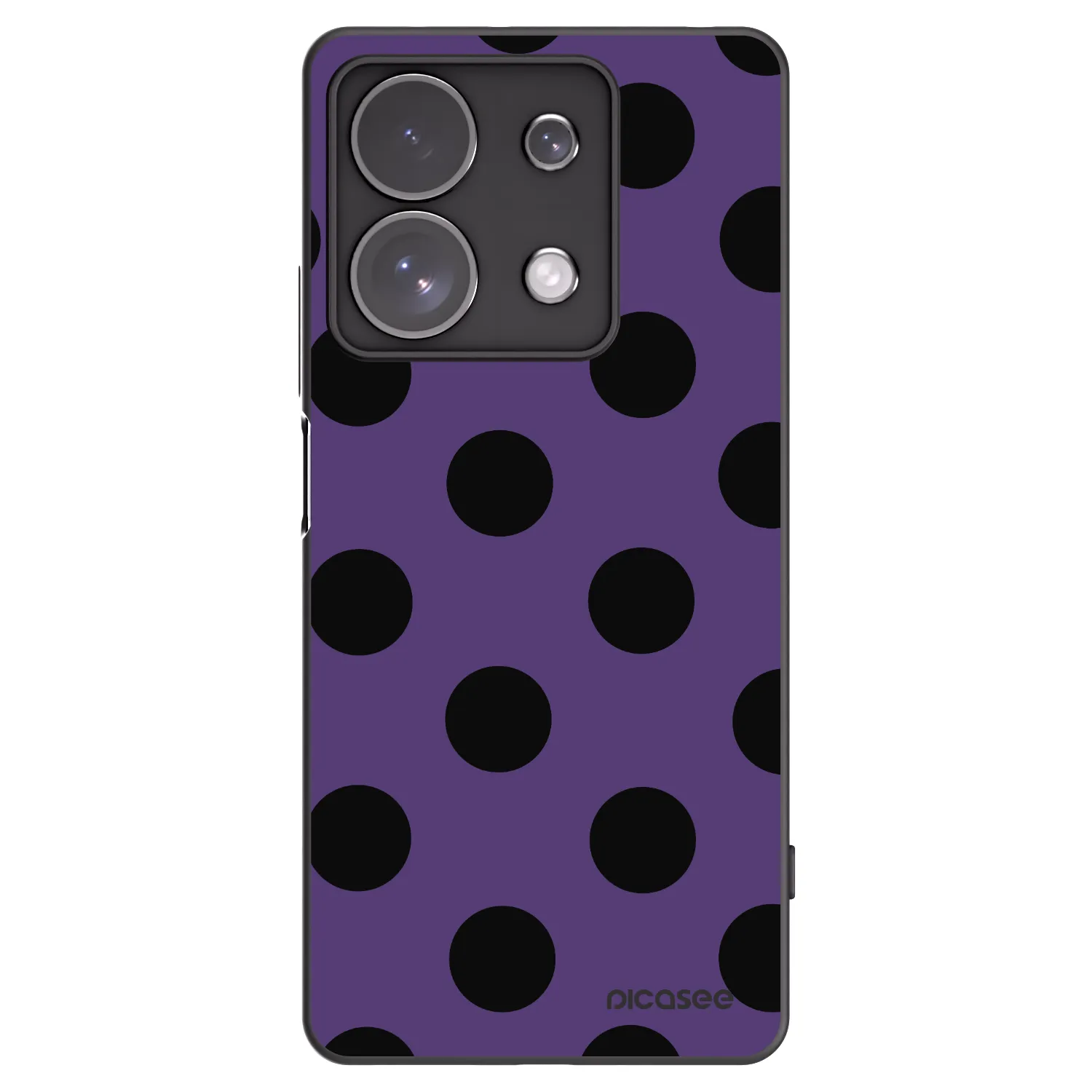 Picasee fekete szilikon tok az alábbi mobiltelefonokra Xiaomi Redmi Note 13 Pro 4G - Big flickers 2