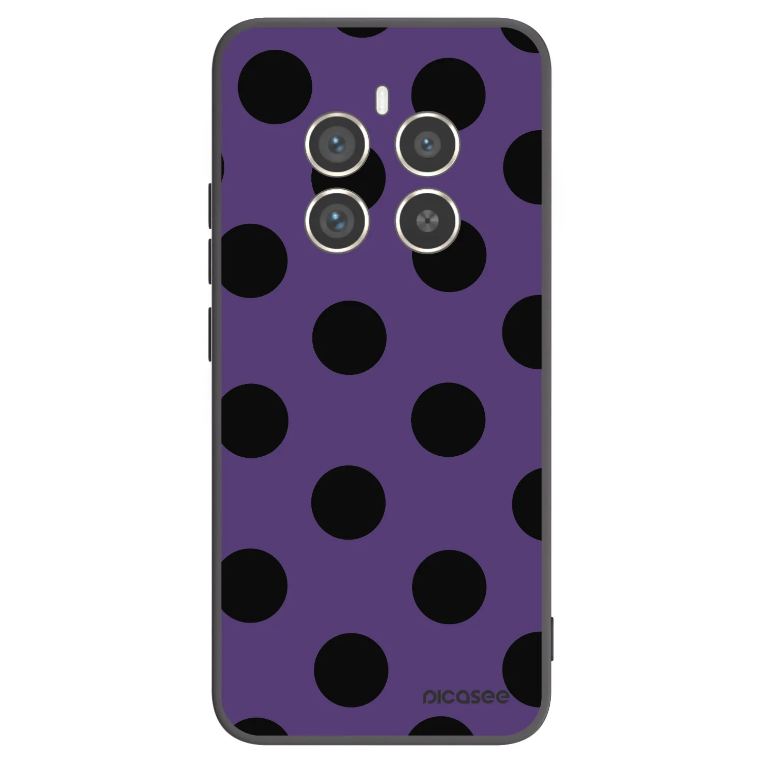 Picasee fekete szilikon tok az alábbi mobiltelefonokra Realme 12 Pro 5G - Big flickers 2