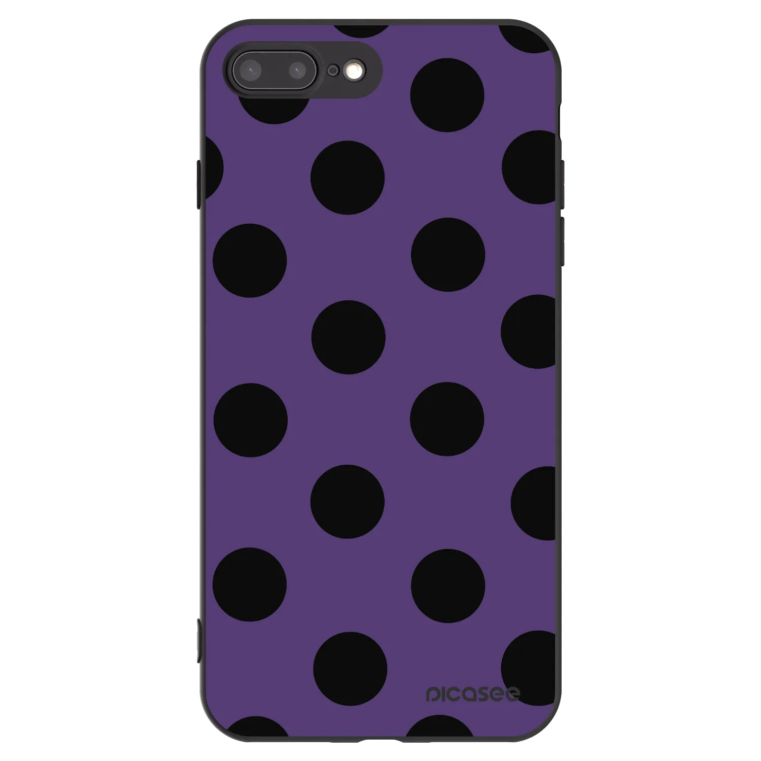 Picasee fekete szilikon tok az alábbi mobiltelefonokra Apple iPhone 8 Plus - Big flickers 2