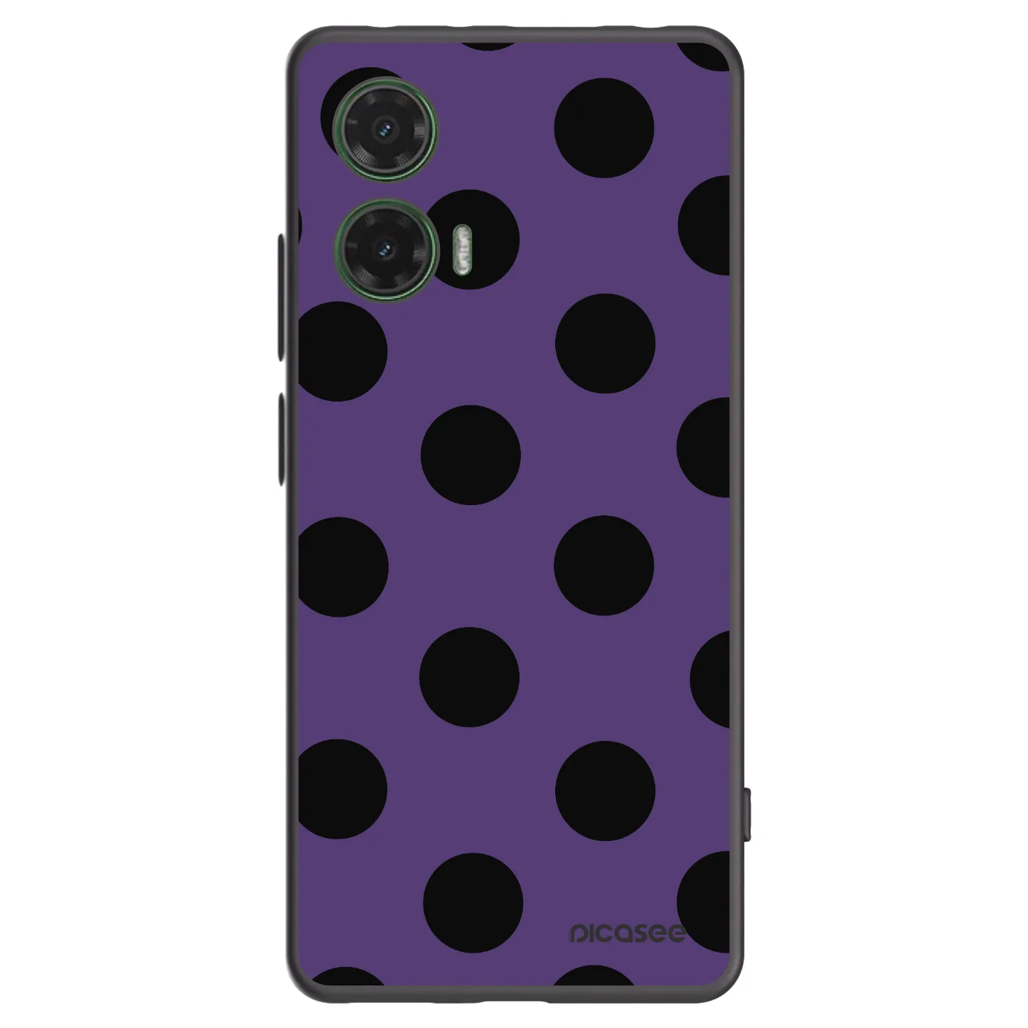 Picasee fekete szilikon tok az alábbi mobiltelefonokra Motorola Moto G35 5G - Big flickers 2