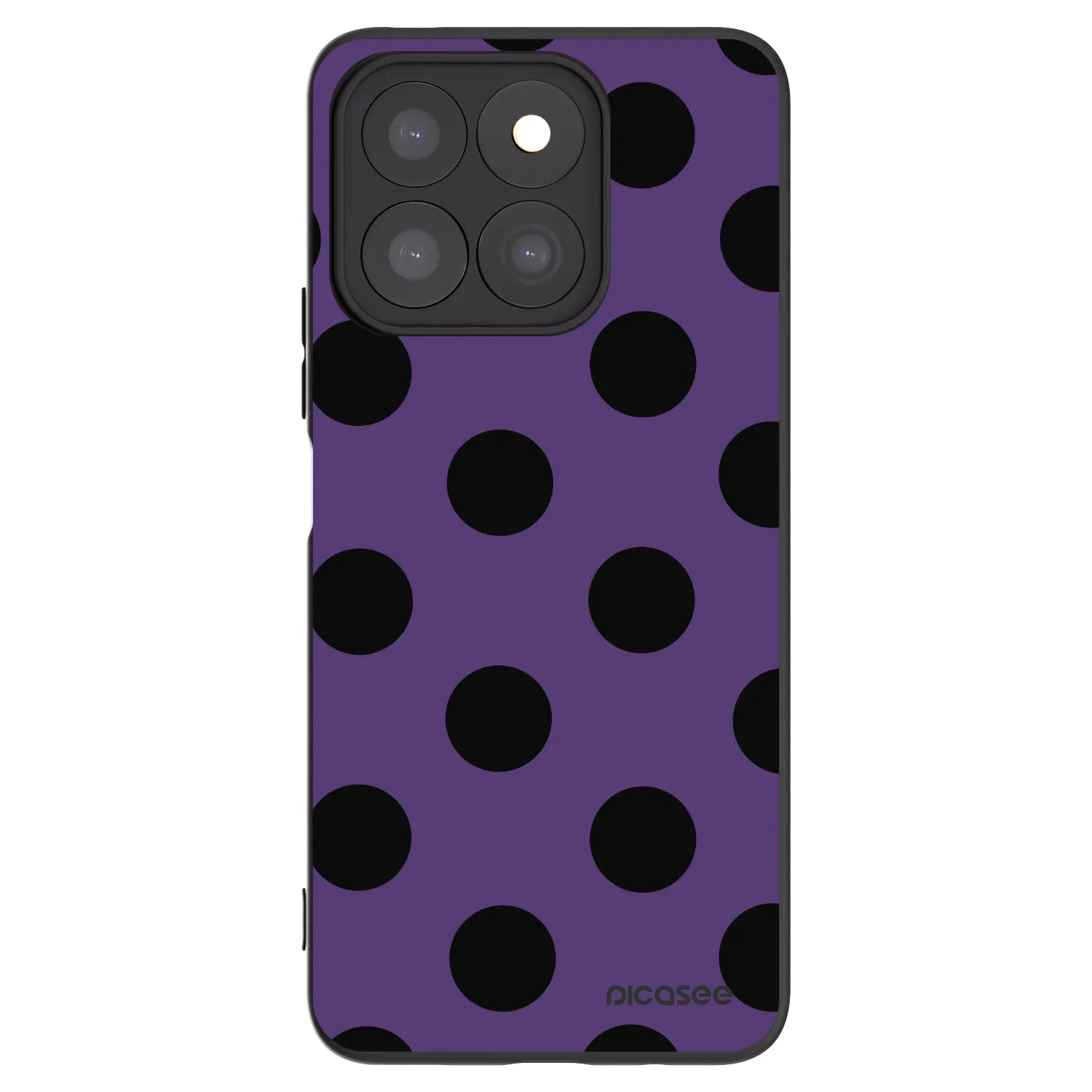 Picasee fekete szilikon tok az alábbi mobiltelefonokra Honor X8c - Big flickers 2