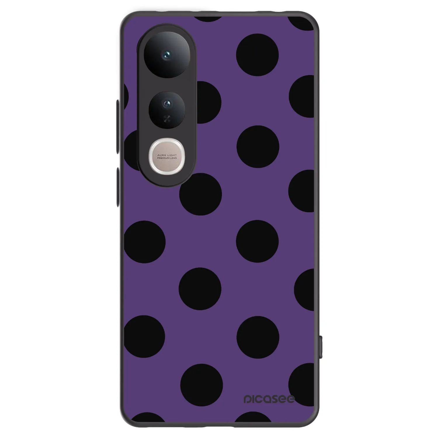 Picasee fekete szilikon tok az alábbi mobiltelefonokra Vivo V50 Lite 5G - Big flickers 2
