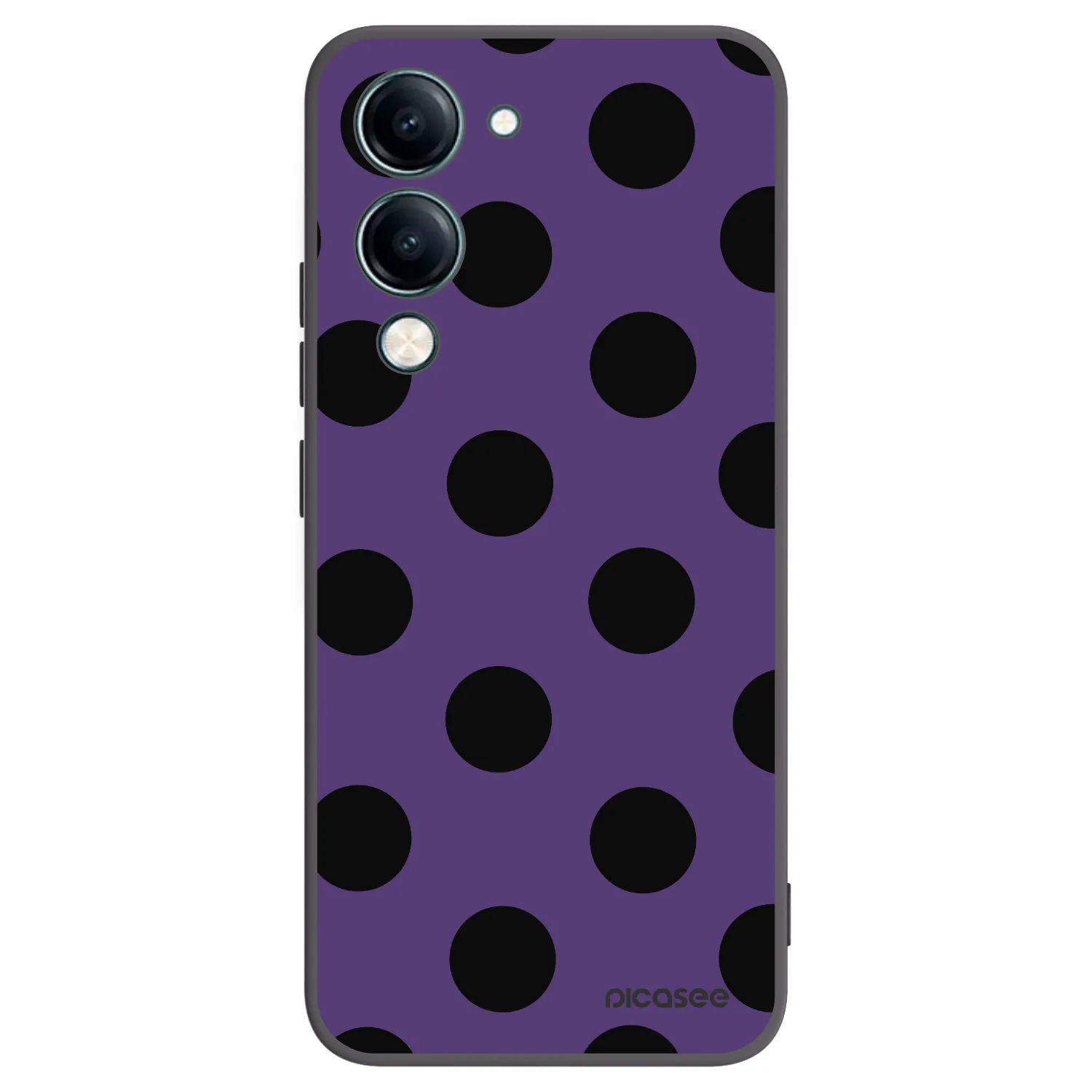 Picasee fekete szilikon tok az alábbi mobiltelefonokra Vivo Y29s 5G - Big flickers 2