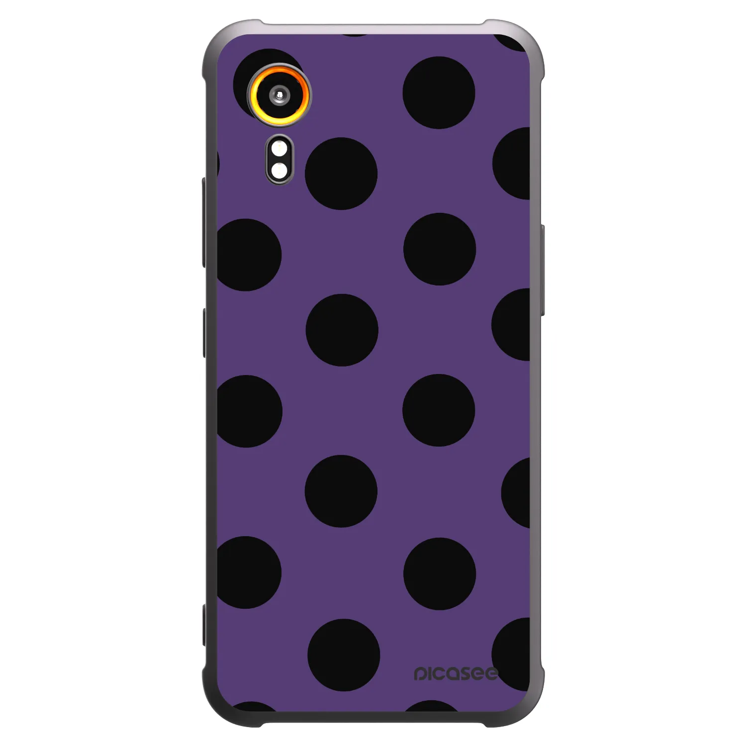 Picasee fekete szilikon tok az alábbi mobiltelefonokra Samsung Galaxy XCover 7 - Big flickers 2