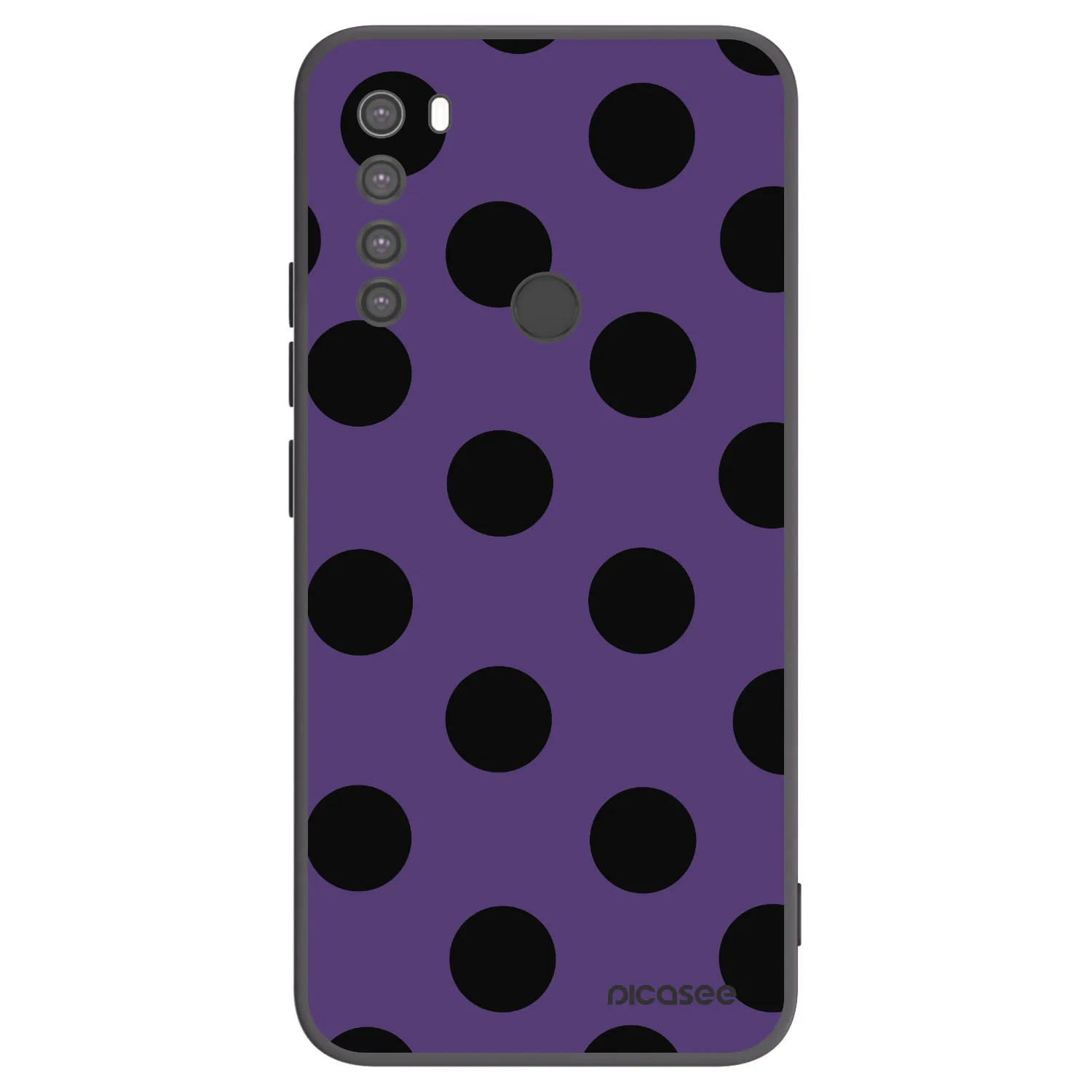 Picasee fekete szilikon tok az alábbi mobiltelefonokra Xiaomi Redmi Note 8 - Big flickers 2