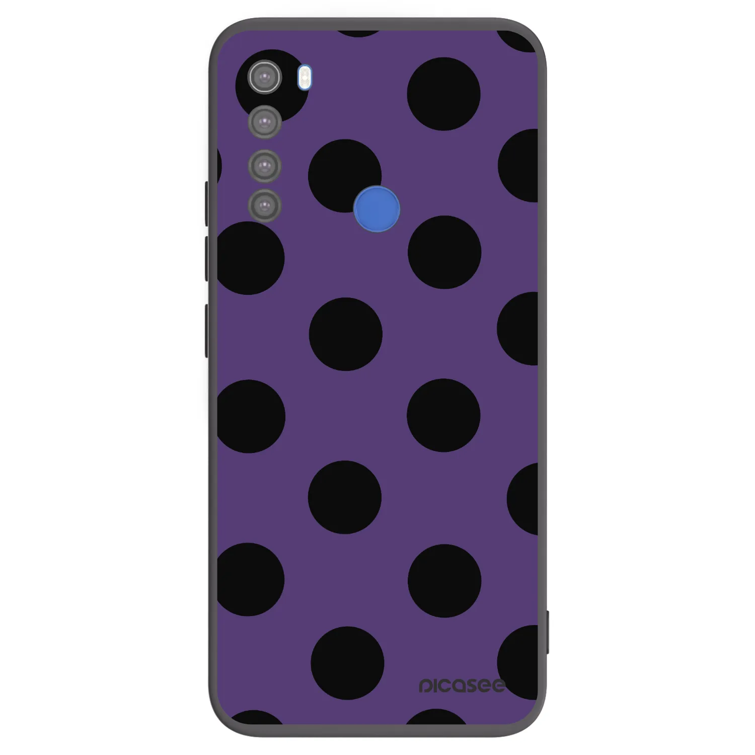 Picasee fekete szilikon tok az alábbi mobiltelefonokra Xiaomi Redmi Note 8T - Big flickers 2