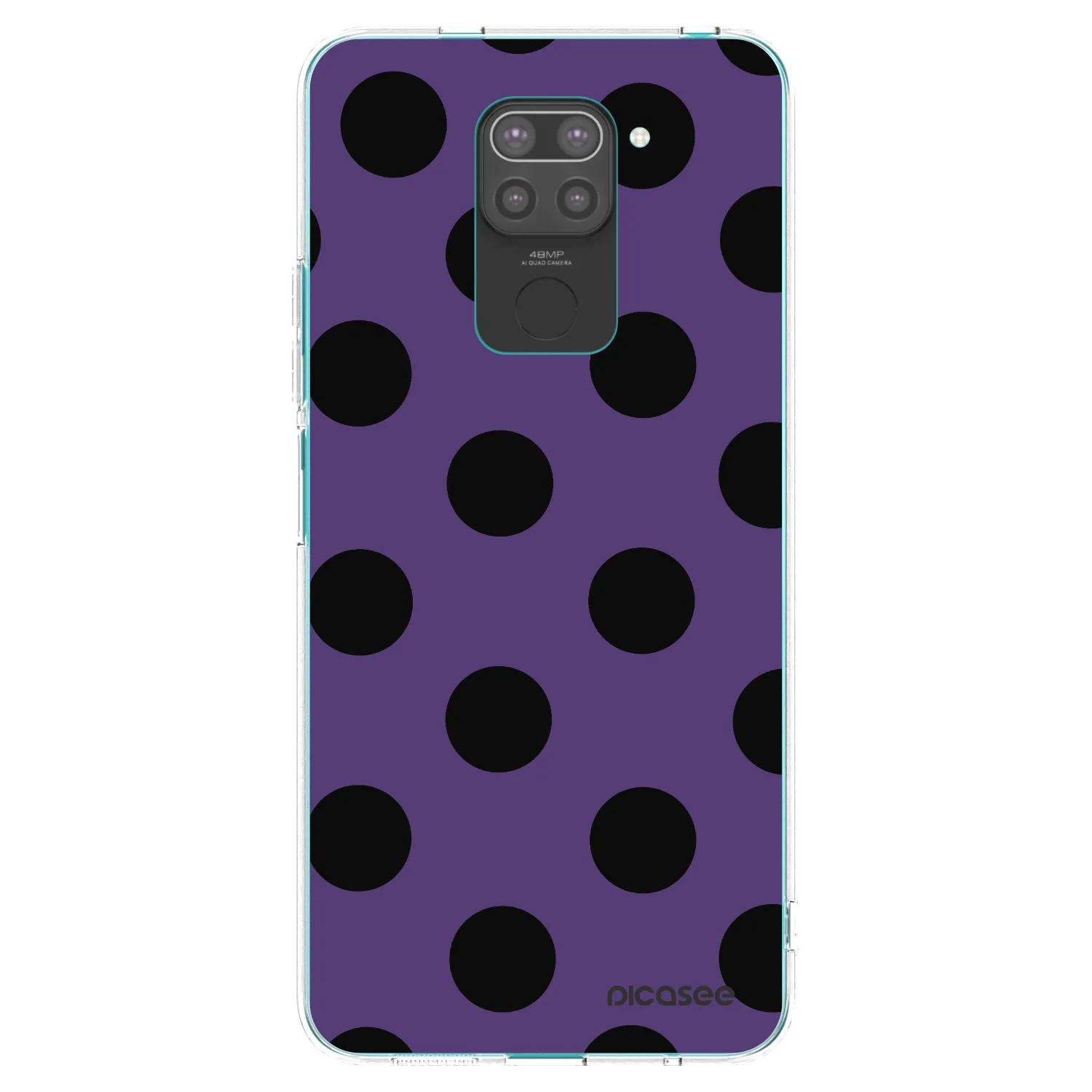 Picasee fekete szilikon tok az alábbi mobiltelefonokra Xiaomi Redmi Note 9 - Big flickers 2