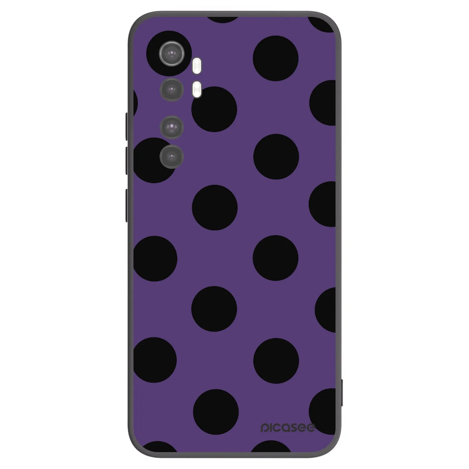 Picasee fekete szilikon tok az alábbi mobiltelefonokra Xiaomi Mi Note 10 Lite - Big flickers 2