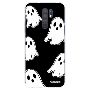 Picasee átlátszó szilikon tok az alábbi mobiltelefonokra Xiaomi Redmi 9 - Black ghosts