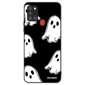 Szilikon tok erre a típusra Samsung Galaxy A21s - Black ghosts